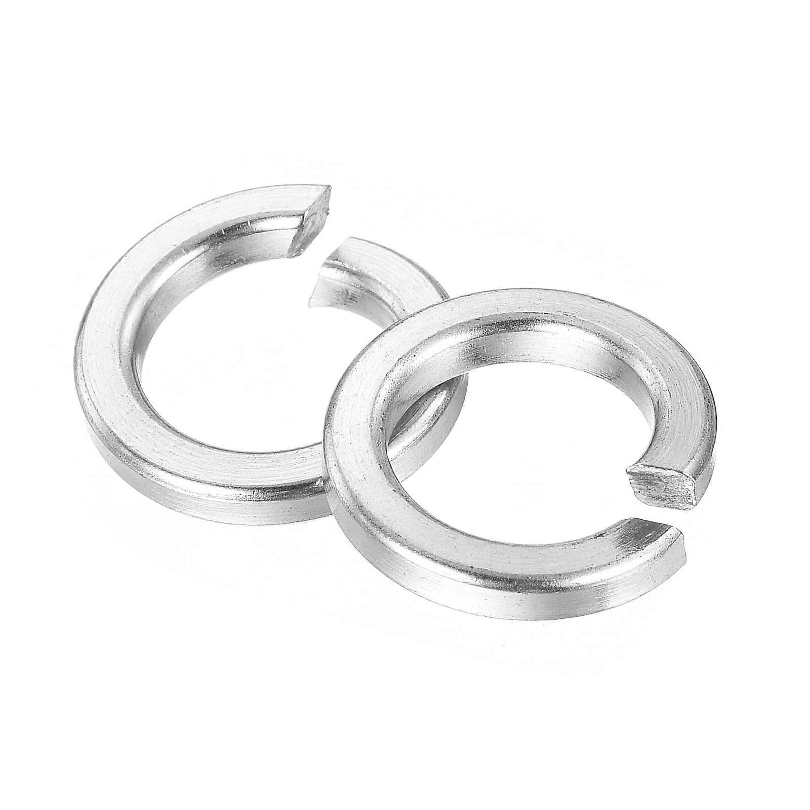 M12 Split Lock Washer Set of 25, 304 Stainless Steel Spring Lock Washers for Screws and Bolts in Machinery Applications