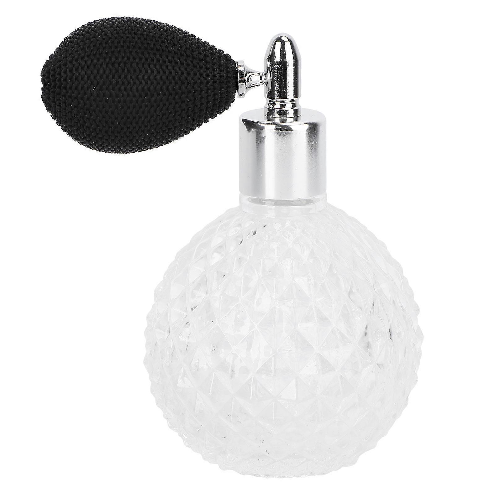 1 Set Vintage Perfume Spray Atomizer Bottle Refillable Glass Lightweight Stylish Travel Home Use Air Bulb Design Accessory