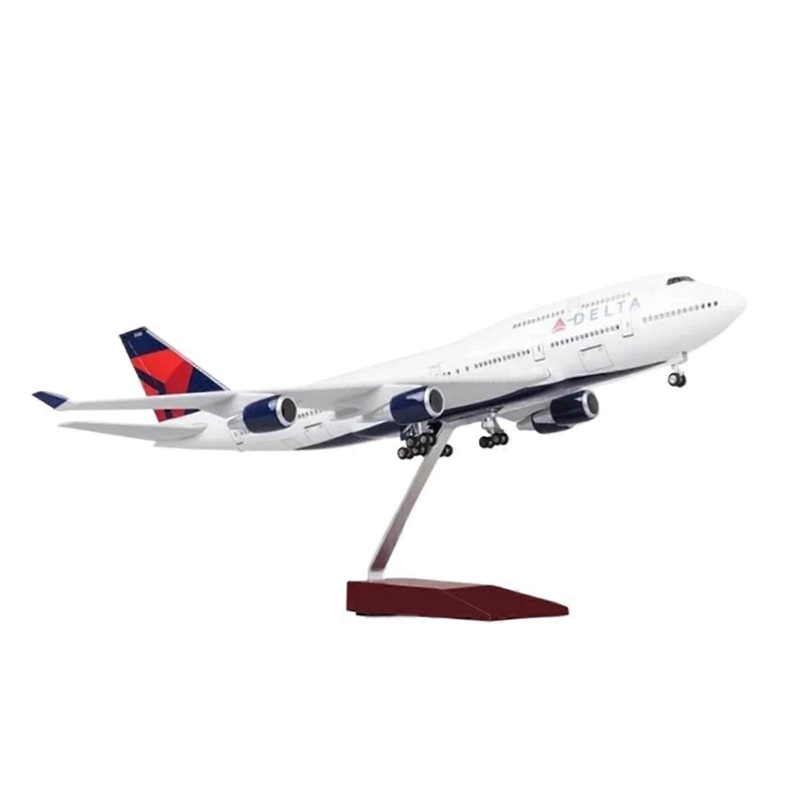 Boeing 747 Delta Lines DieCast Model with Light (1:150)