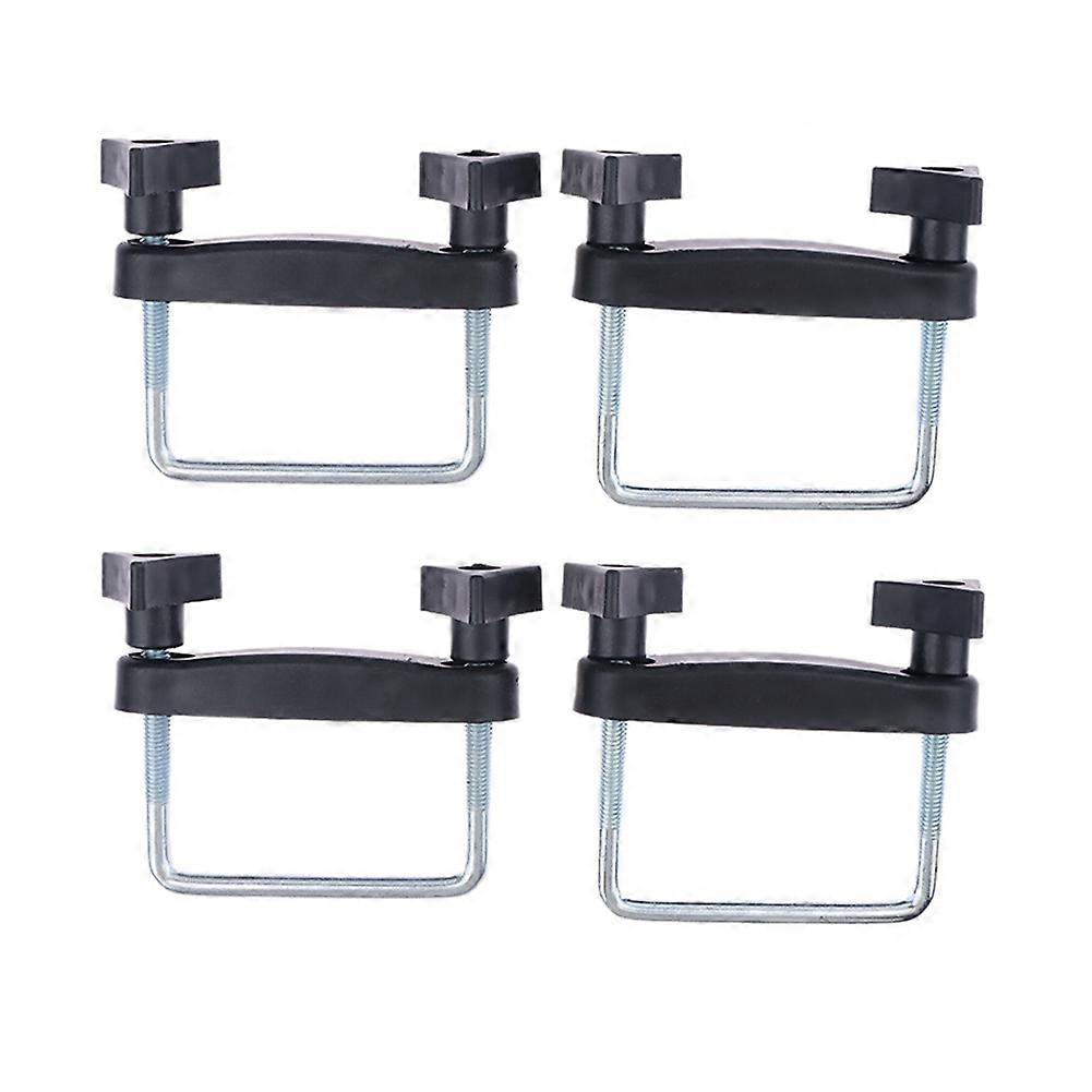 4 PCS Car Roof Rack Basket U-Bolt Clamps Mounting Fitting Kit Universal Luggage Frame Fixing Clip 8CM
