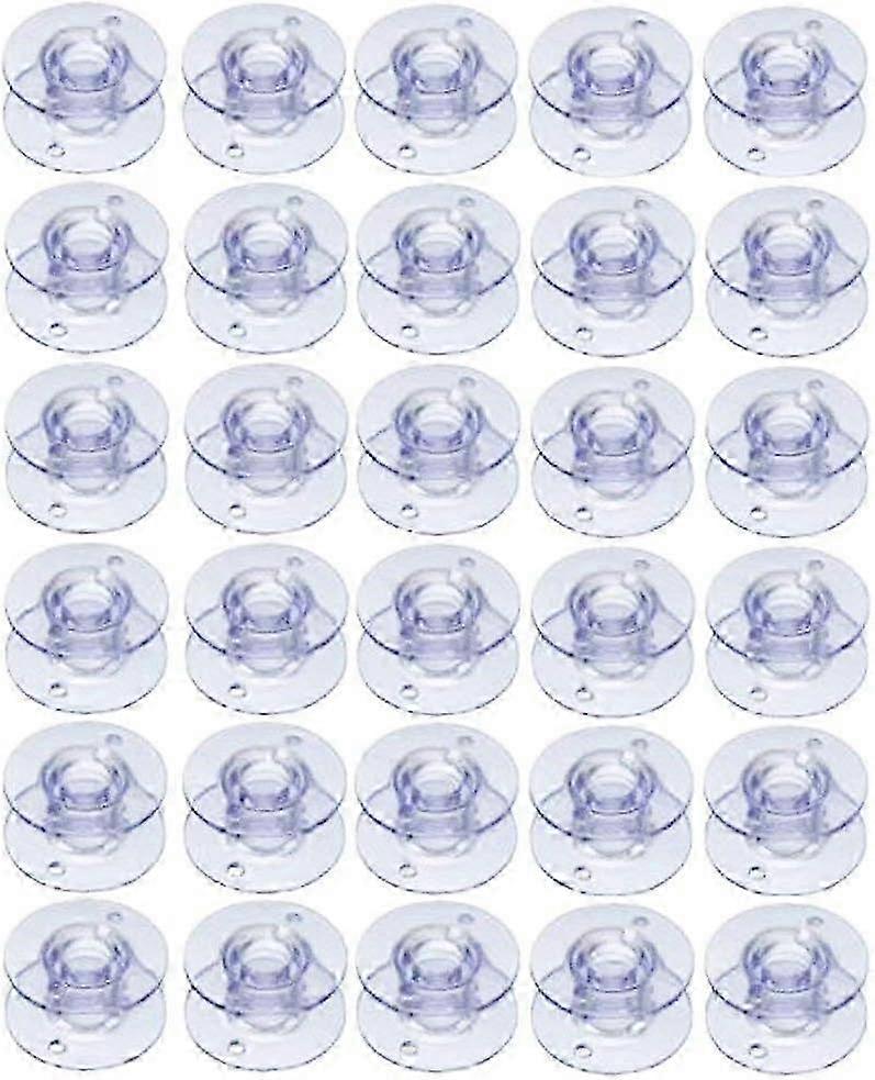 30Pack Plastic Sewing Machine Bobbins Compatible with Certain Brands