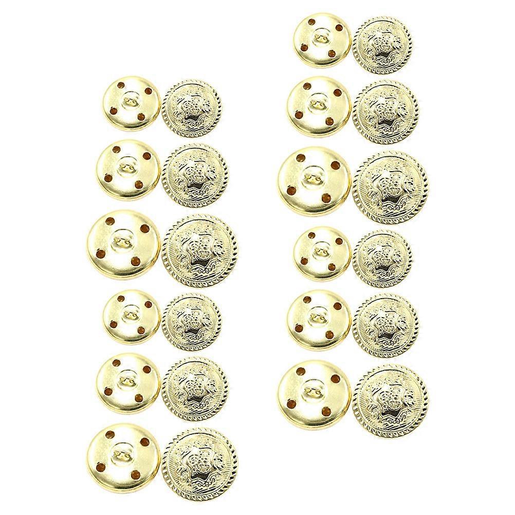30pcs Copper Retro Jean Coat Decorative Buttons