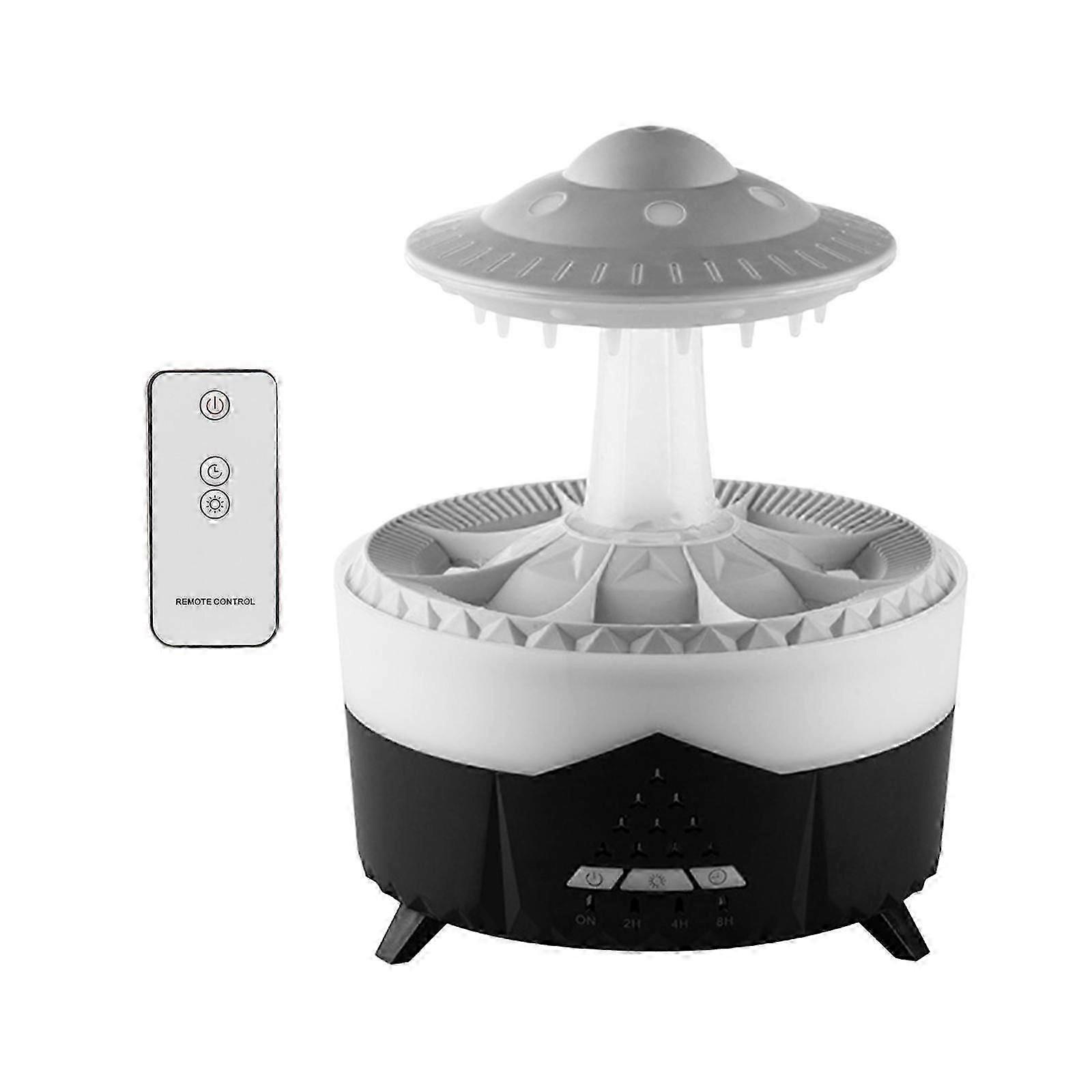 Raindrop Humidifier 350ml Multipurpose for Home Relaxing Doing Sports Wood Grain