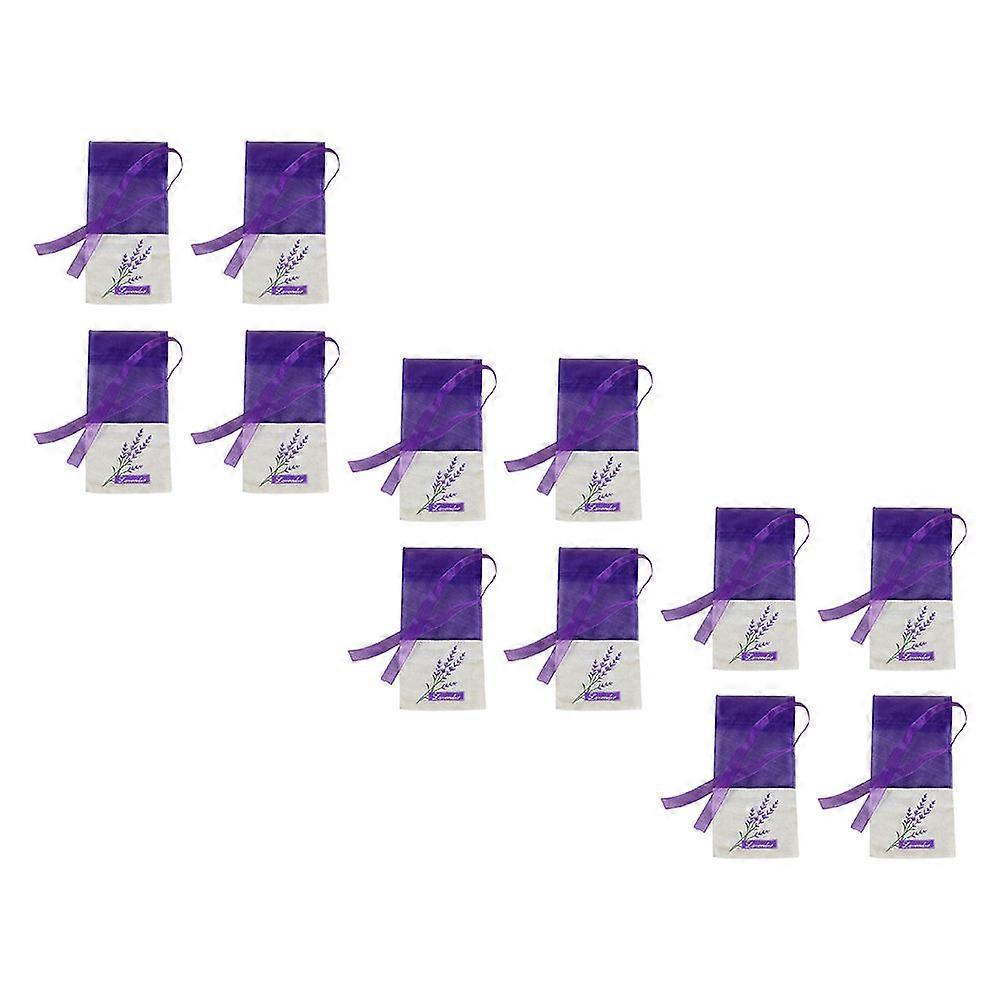 Sachet Storage Bag Jewelry Organizer Drawer Organization Sheer Fabric 24Pcs