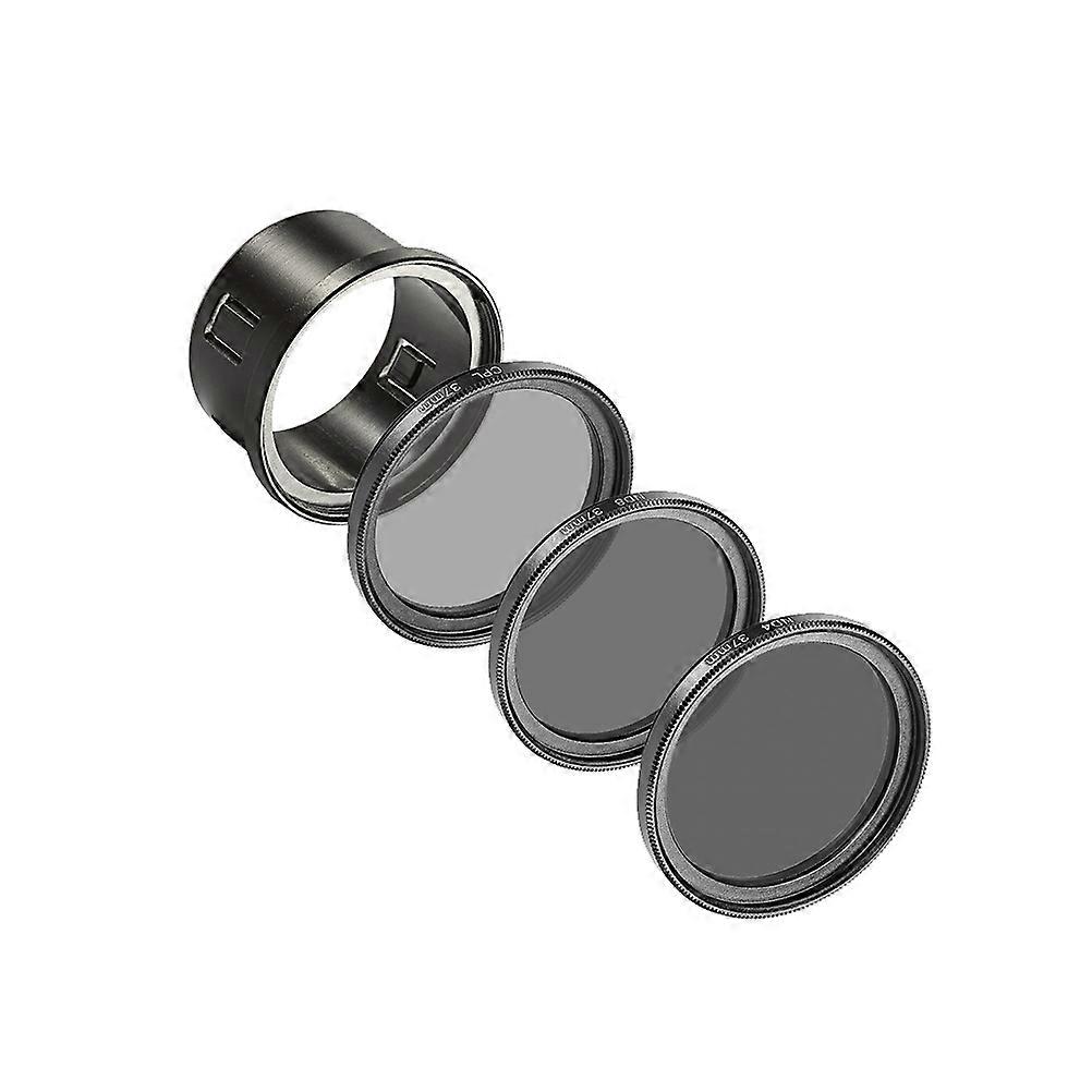 Lens Filters Kit Reflection Removal Fluorescent Lighting Adjustment Uv Cpl Nd4 Nd8 4Pcs