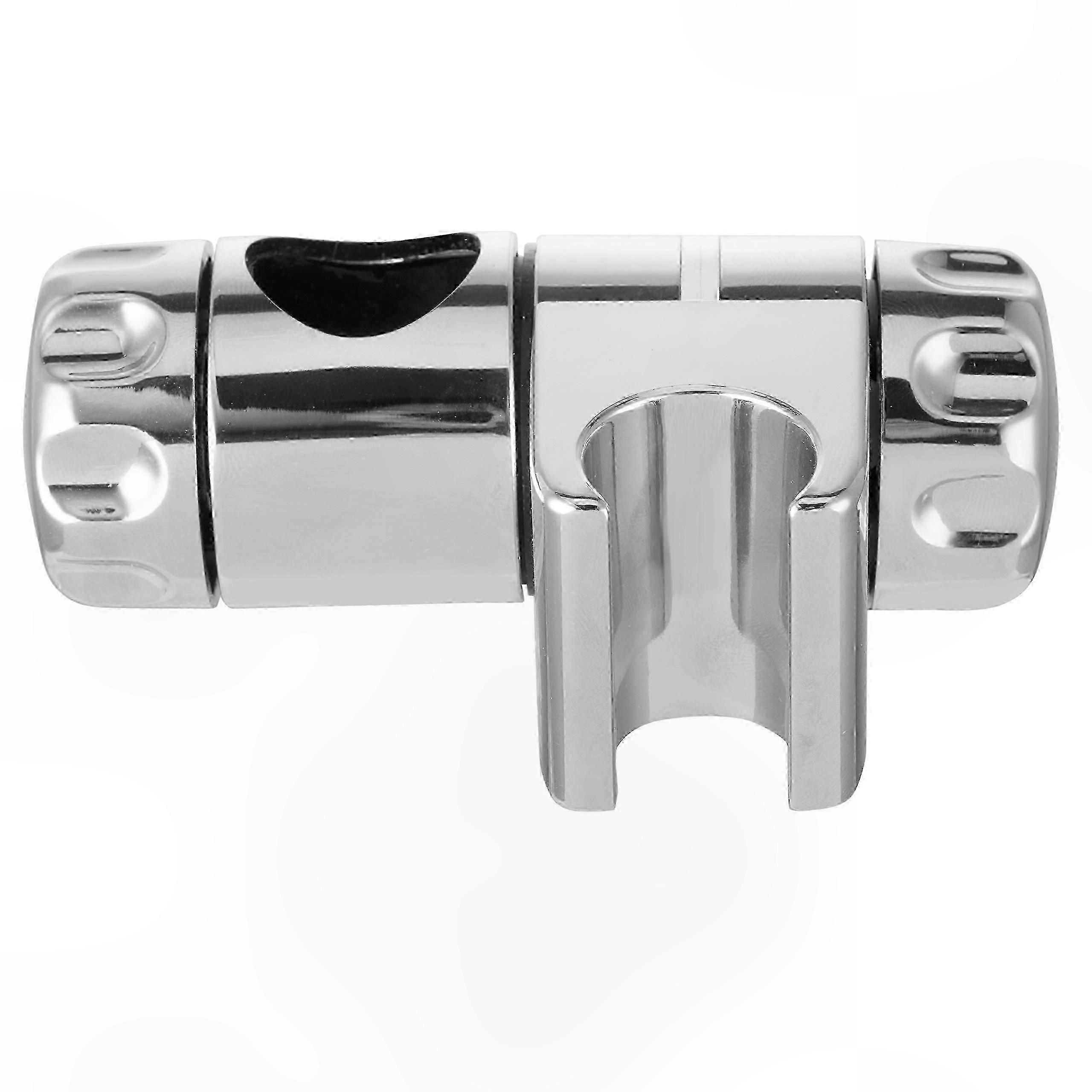 Chrome Shower Head Holder Bracket for 25mm Riser Rail with Fasteners