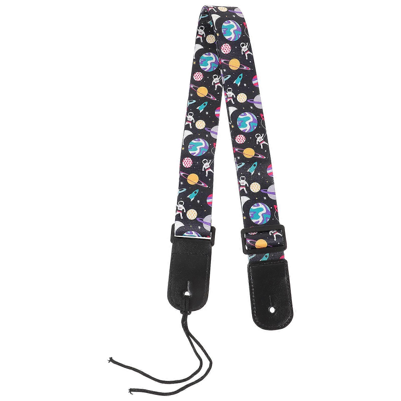 Stylish Adjustable Guitar Strap with Ends for Ukulele and Guitar, Durable & Versatile Accessory for Boys