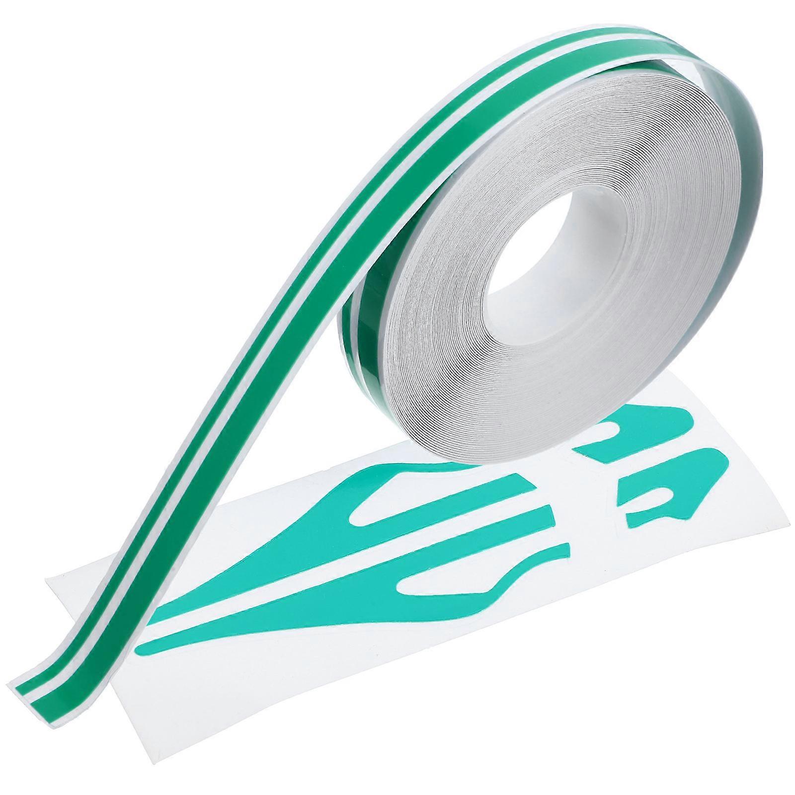 جسم السيارة صائق دبوس شريط شريط ديكور جسم السيارة تصميم مخصص أخضر 980.00X1.20X0.01CM صائق حماية من الخدش 1 لفة