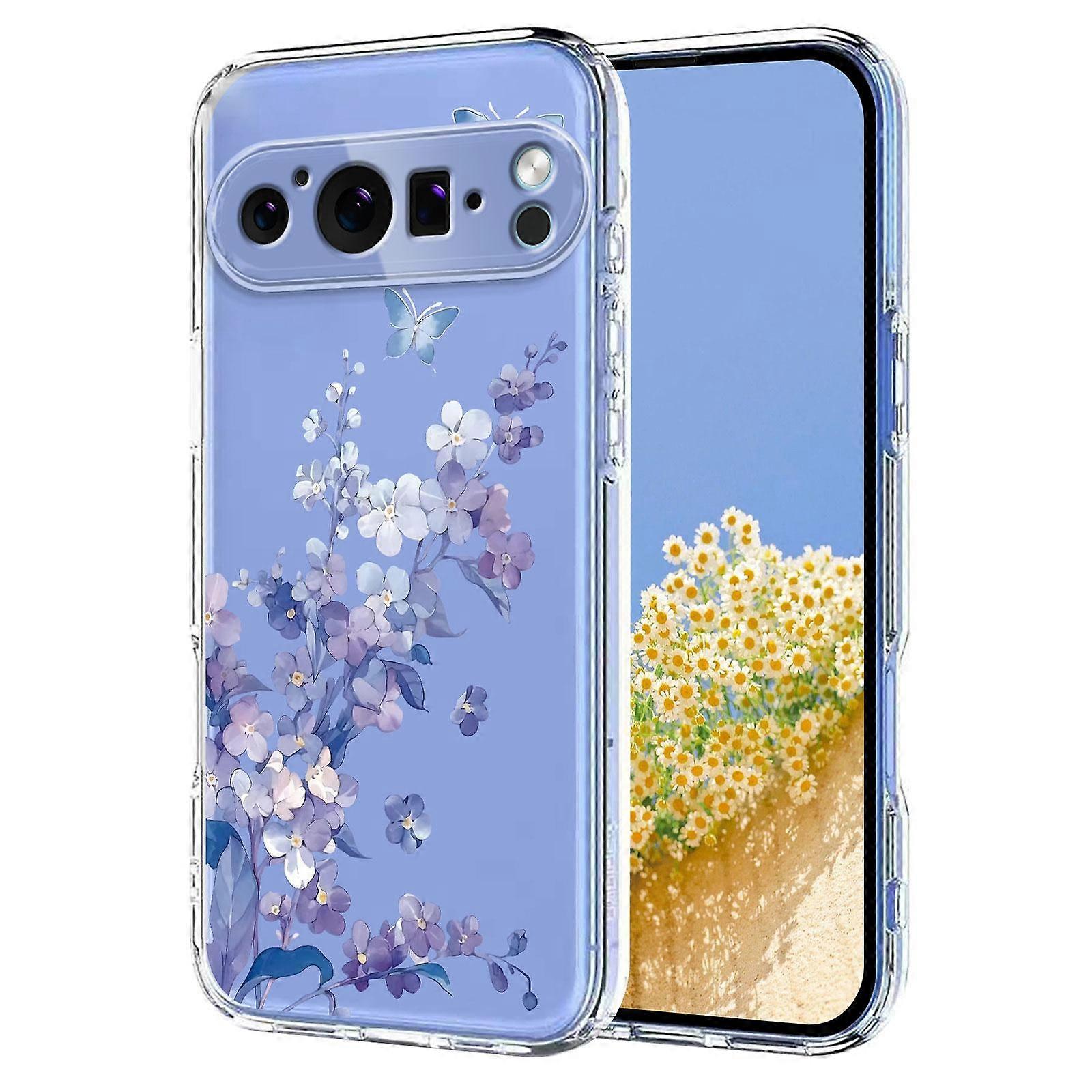 Flower Pattern Painted TPU Phone Case