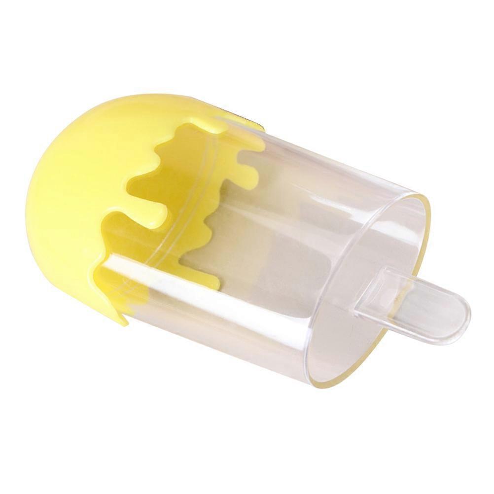 Clear Present Box Ice Cream Design Candy Containers Yellow Plastic Storage For Baby Showers 12Pcs