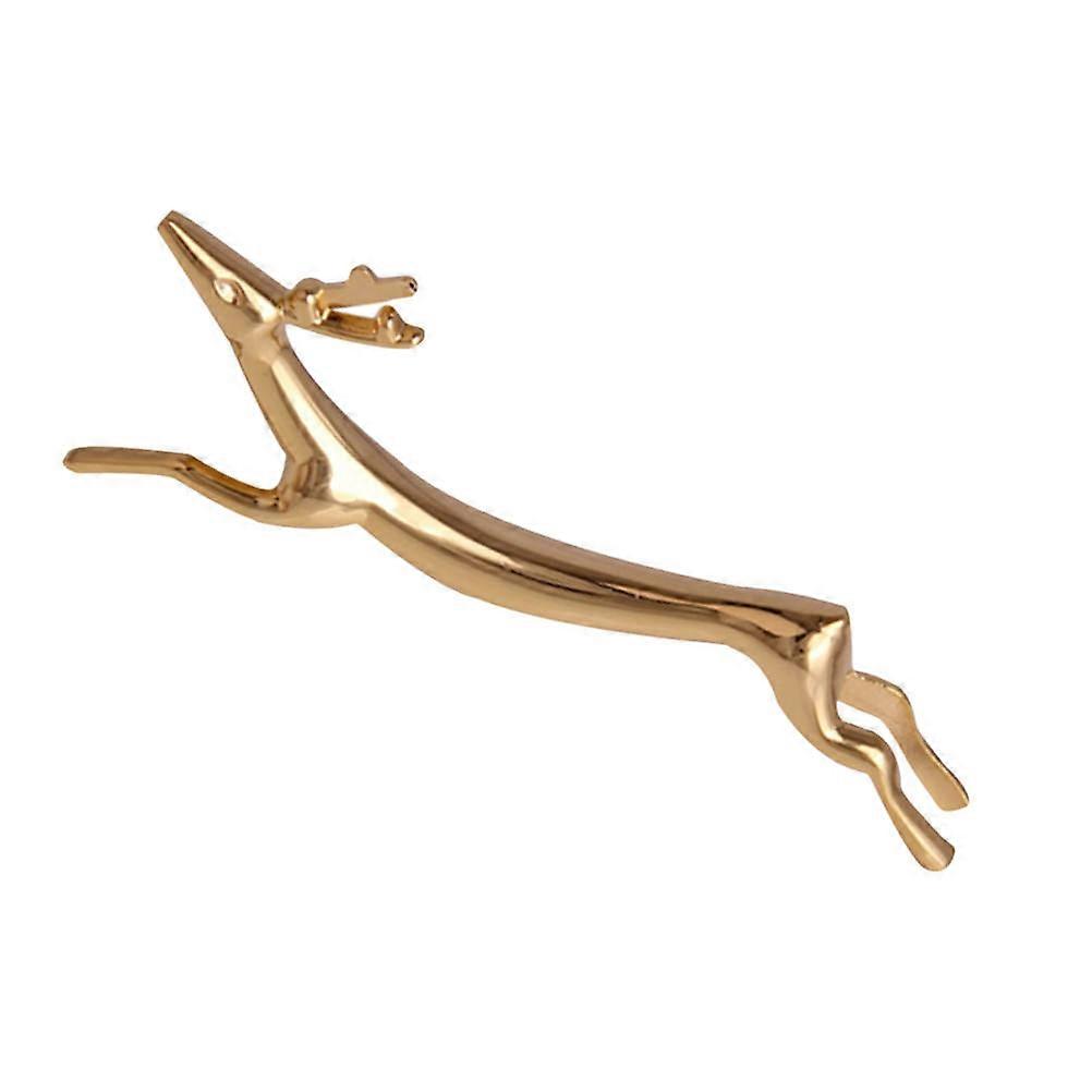 Deer Shaped Chopsticks Rack Holder Tableware Prevent Rolling Golden 8.7*2.3CM Zinc Alloy 1Pcs