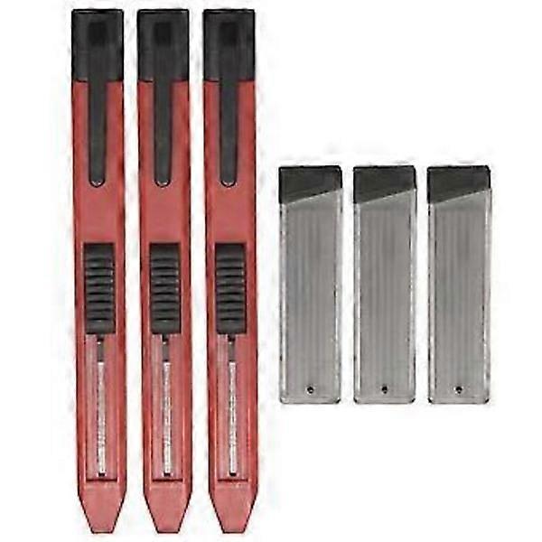 3 Set Mechanical Carpenter Pencil Practical Marking Tools, Suitable For Carpenter Painting Ca