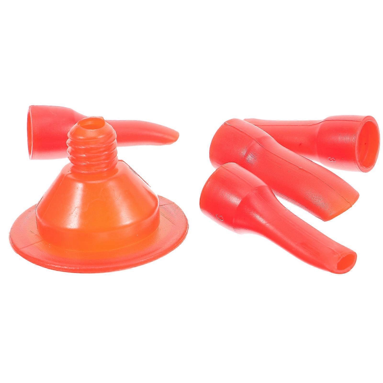 Caulking Applicator Plastic Caulk Nozzle For Kitchens Non Stick Gap Filling 4Pcs Red