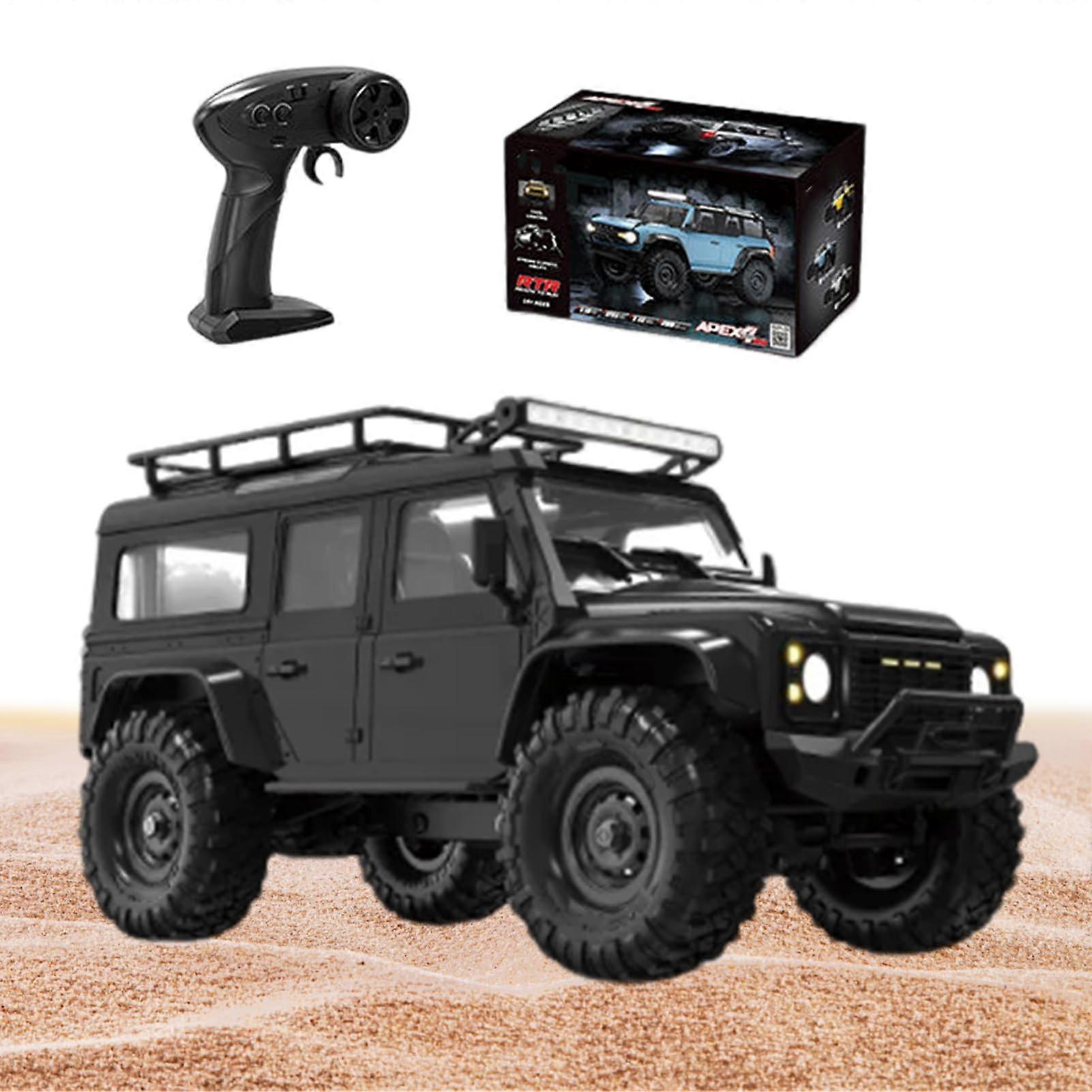 Geländewagen 1:16 Fast Model Vehicle, Model Crawler with LED Land Rover Black