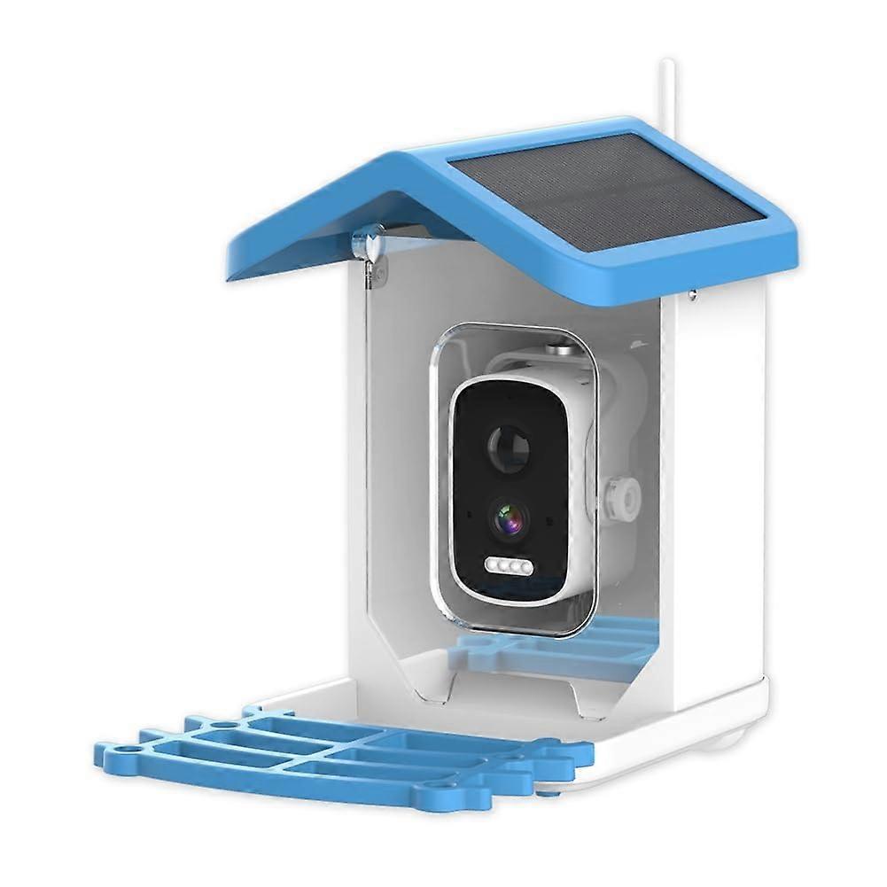 Smart Bird Feeder AI Bird Recognition, Solar Powered 5MP HD, Low Power Feeding Station