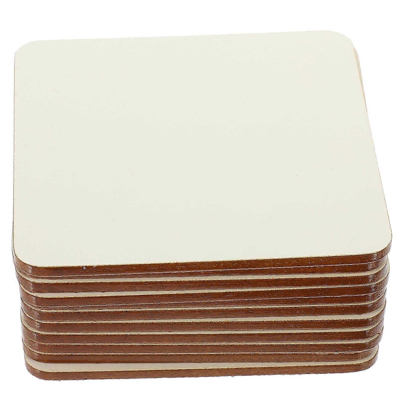 Sublimation Coasters Blanks for DIY Cup Pads at Home Beige MDF Material 12 Pieces Lightweight AntiSlip
