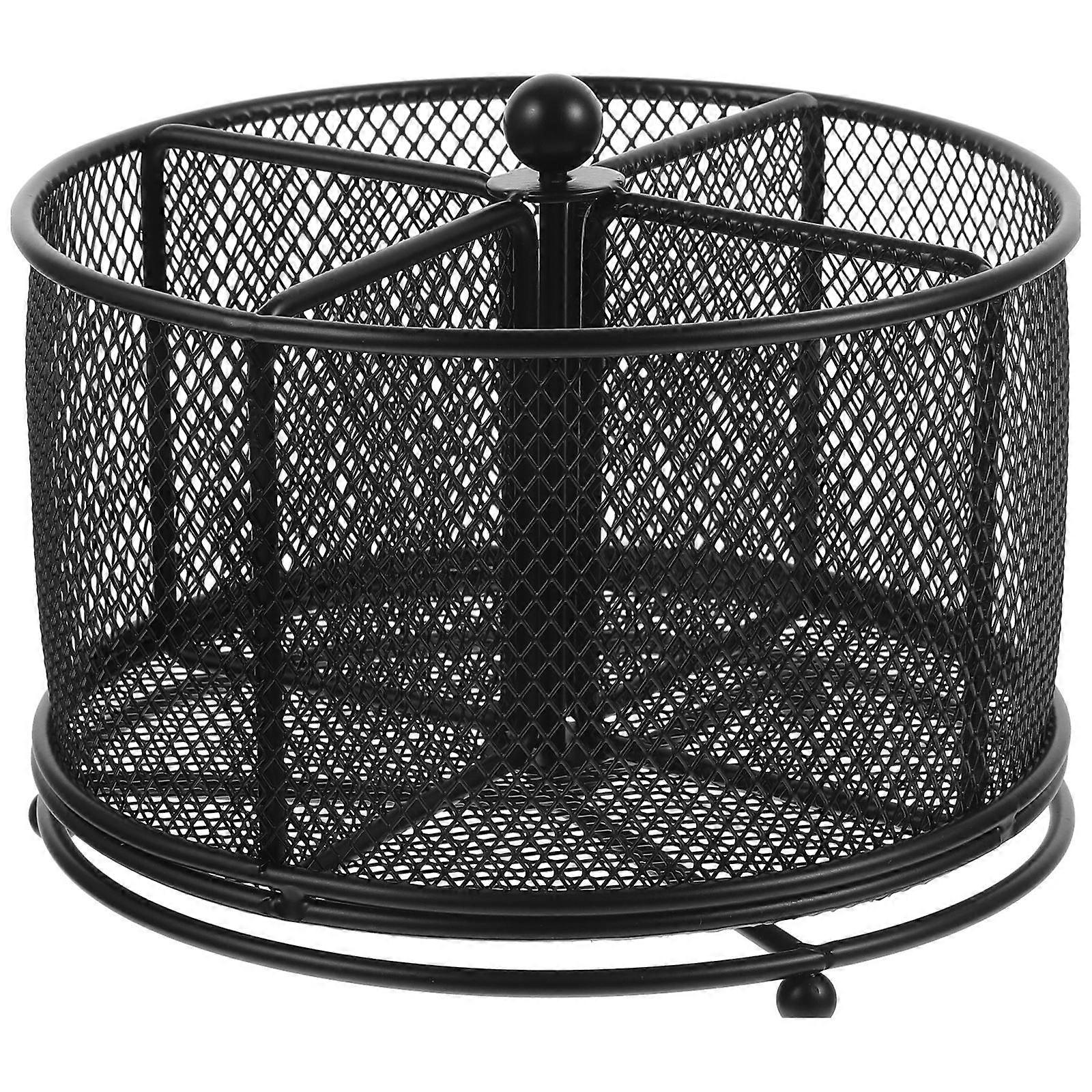 Rotating Cutlery Holder with Compartments   Versatile Kitchen Utensil Organizer for Spoons, Forks & More   Modern Countertop Design, Easy to Clean