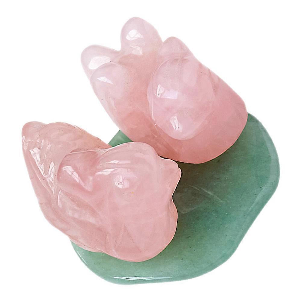 1 Set of Creative Shaped Ornament Crystal Statue Decor