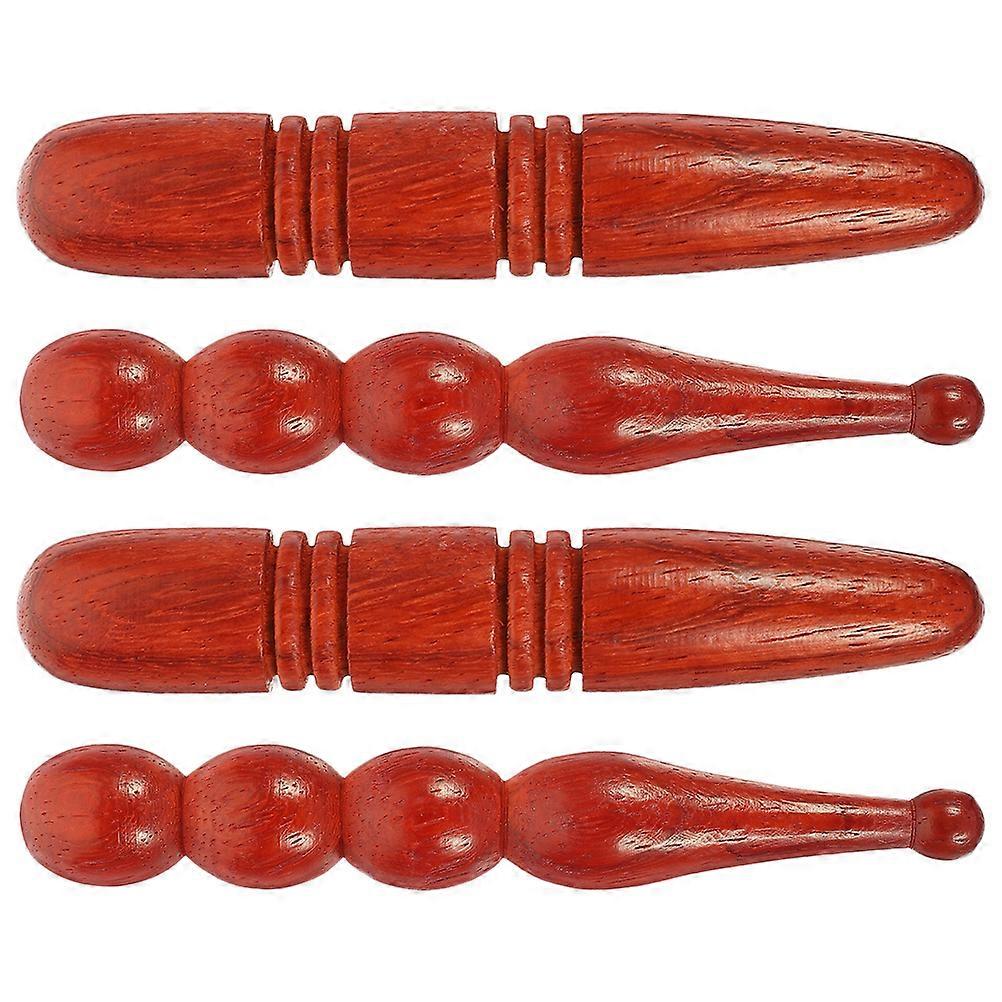 Acupuncture Point Rod 4Set Multi-Use Massager Sticks Patients Skin Stimulation Travel Size Practical for Long-Lasting Use