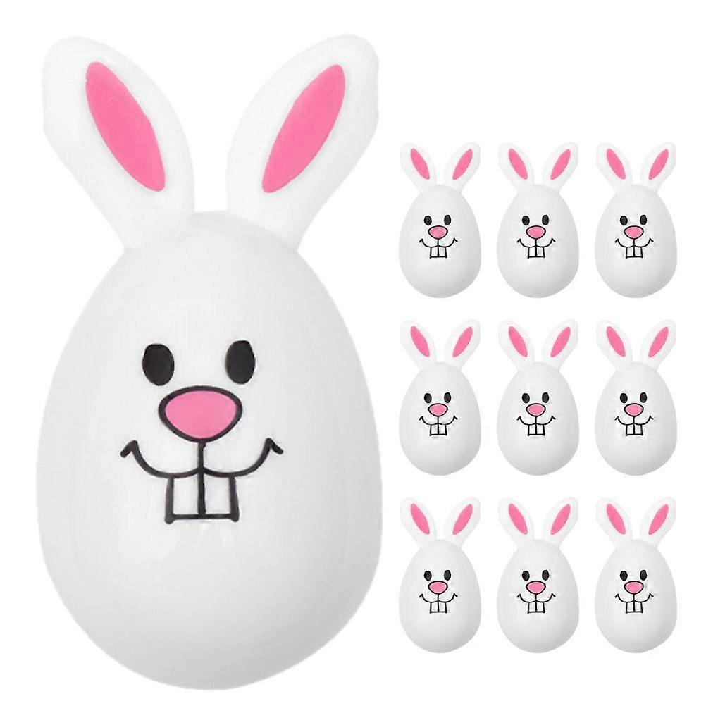 10pcs Fillable Easter Eggs Rabbit Shape Eggs Openable Eggs Fillable Eggs Candy Holder