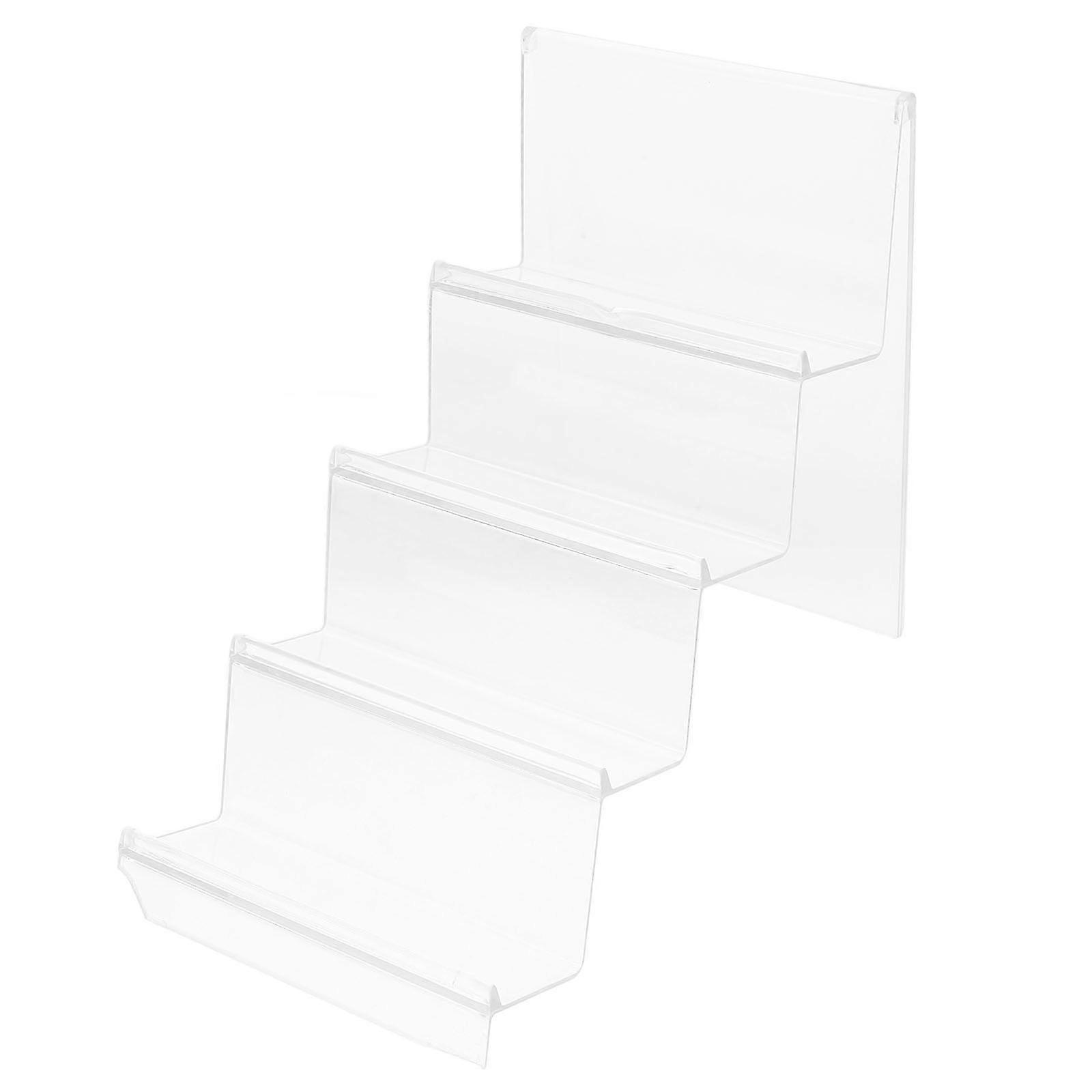 Acrylic Multi-Layers Display Shelf Purse Display Stand 4-Tier Wallet Display Holder Multi-Layer Wallet Display Rack Purse Stand Organizer