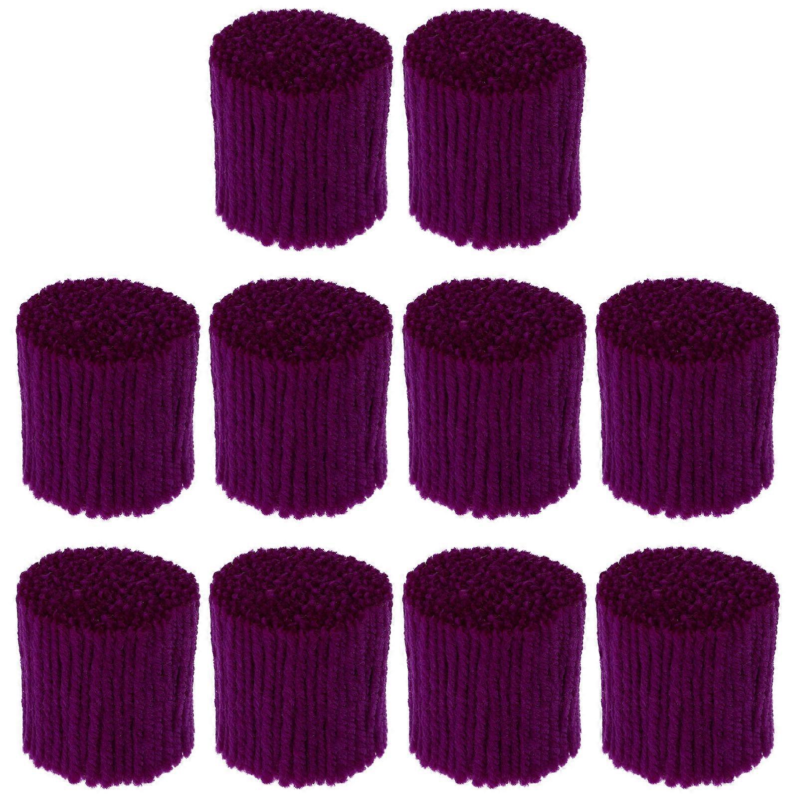 10 Rolls Latch Hook Rug Yarn Practical Latch Hook Wool Yarn DIY Knotted Rug Yarn