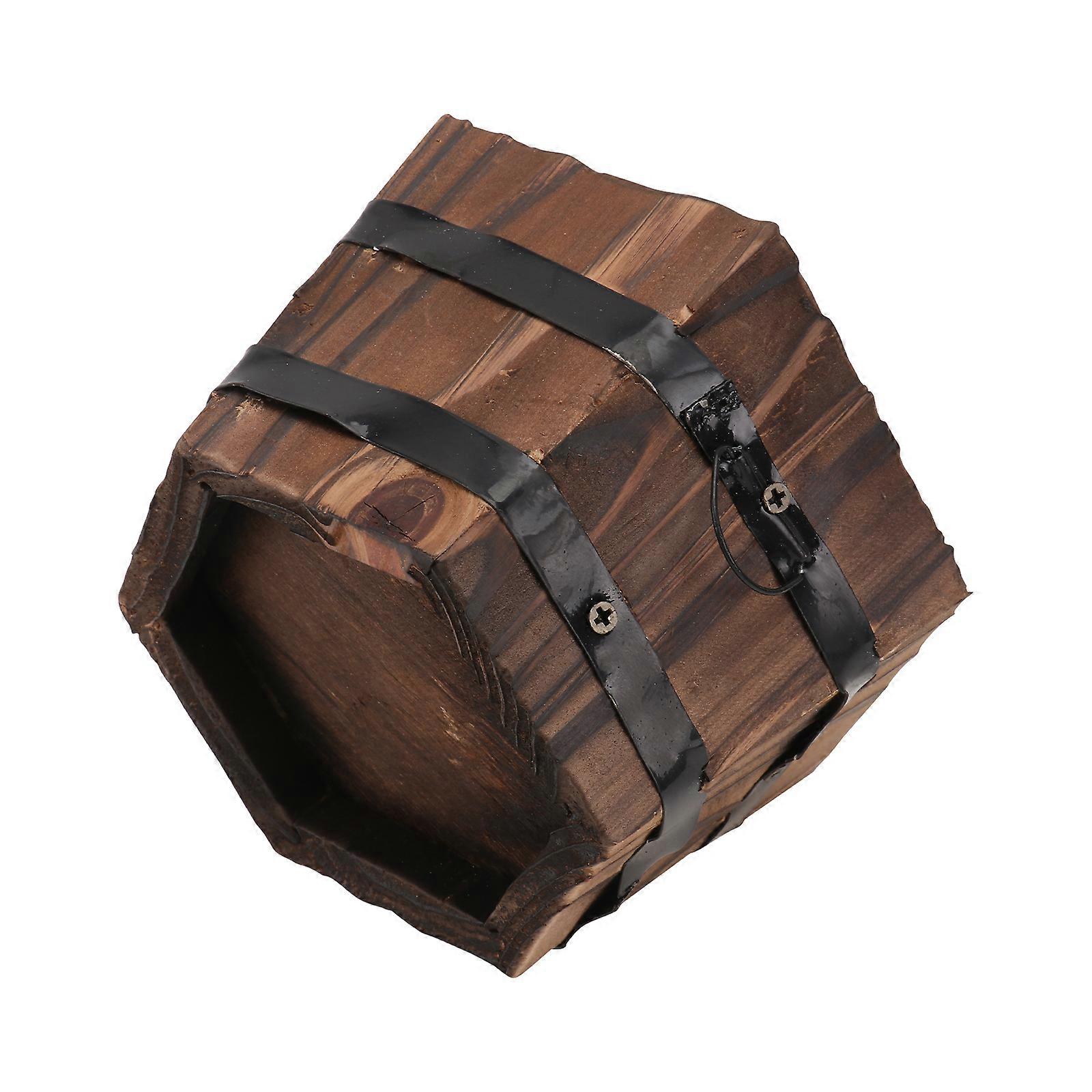 Vaso de flores de plástico durável para decoração de jardim 6 x 6 x 6 polegadas