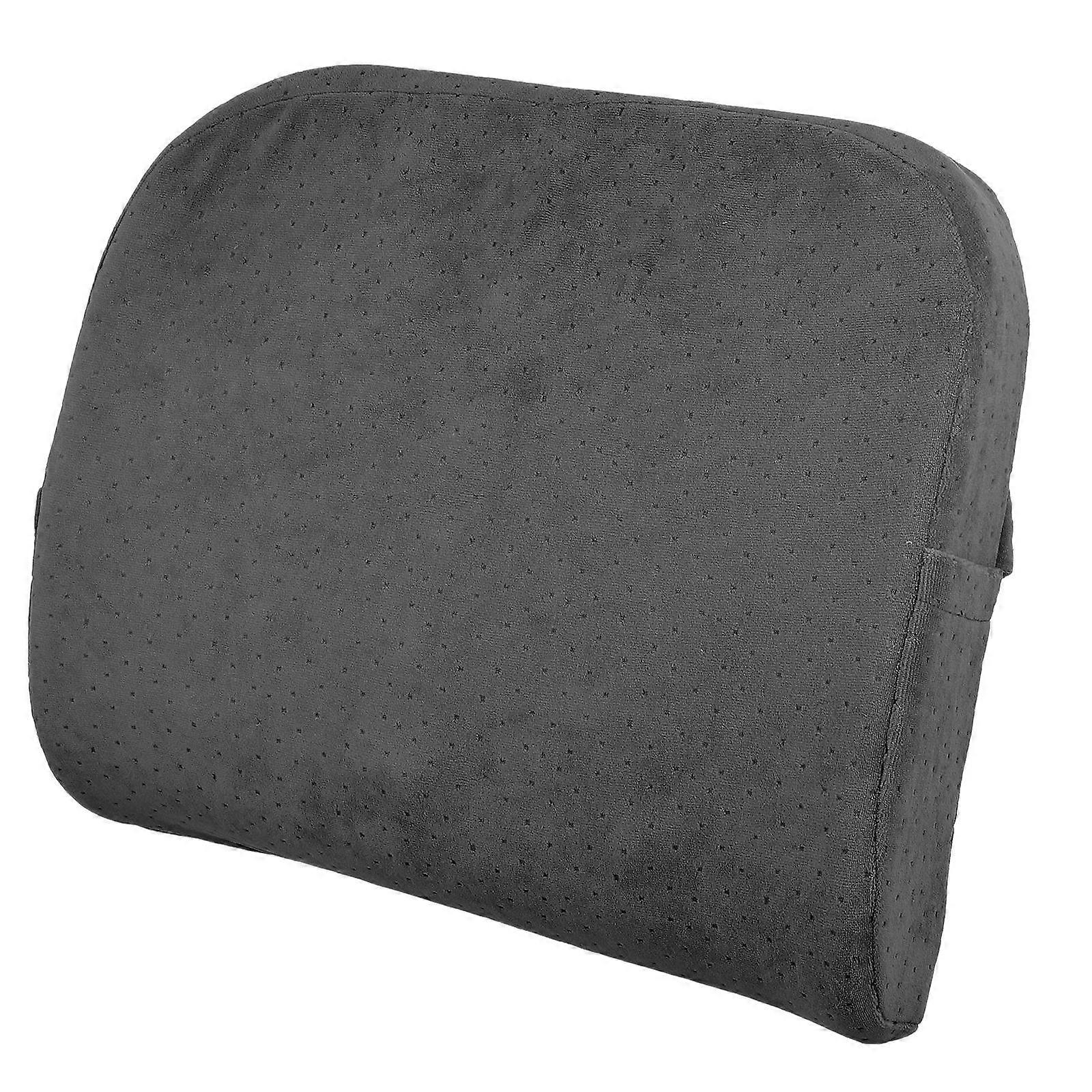 Black Comfortable Lumbar Support Cushion for Targeted Pressure Distribution on Beds Sofas and Seats 1pc