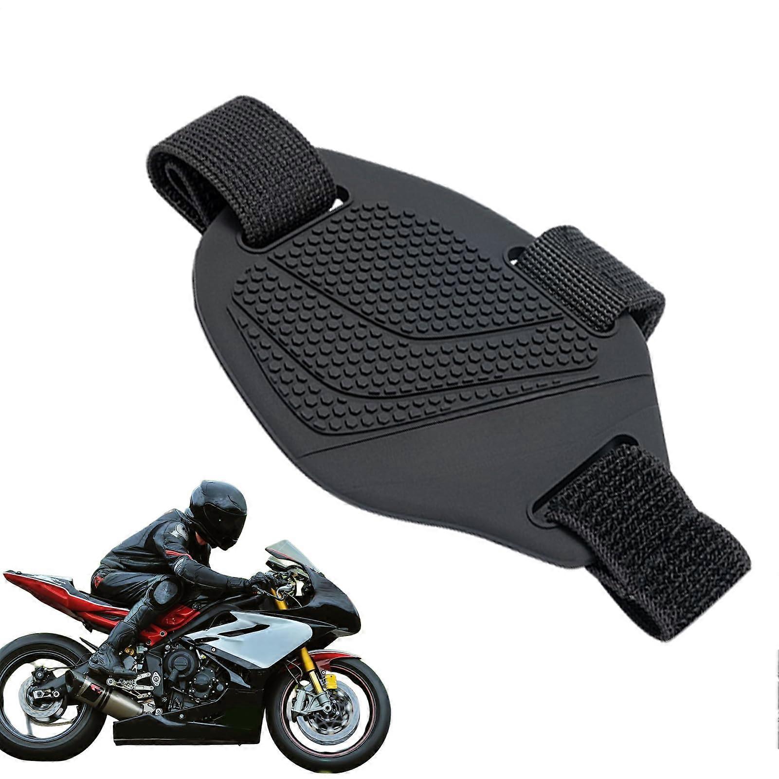 Motorcycle shift pad, shoe cover, rubber gear accessory for cyclists