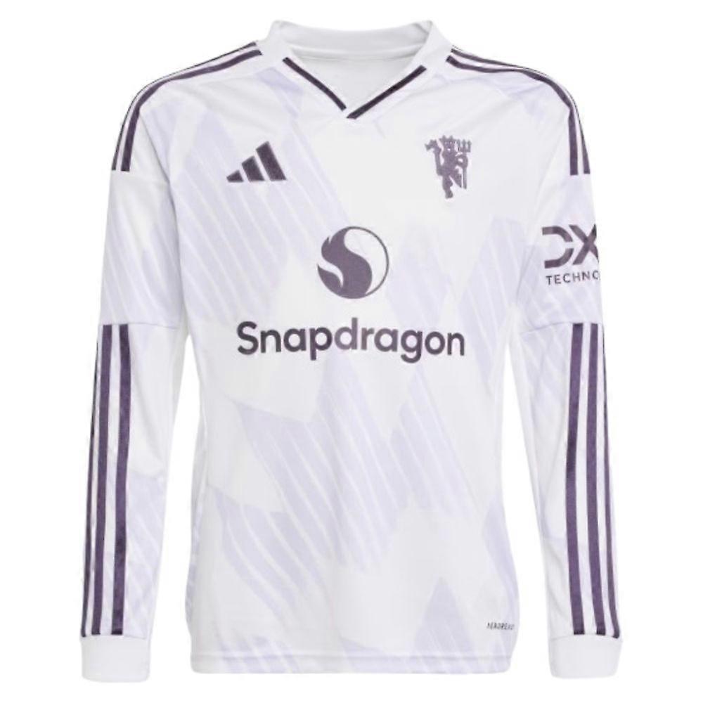 2025-2026 Man Utd Long Sleeve Away Shirt (Kids)