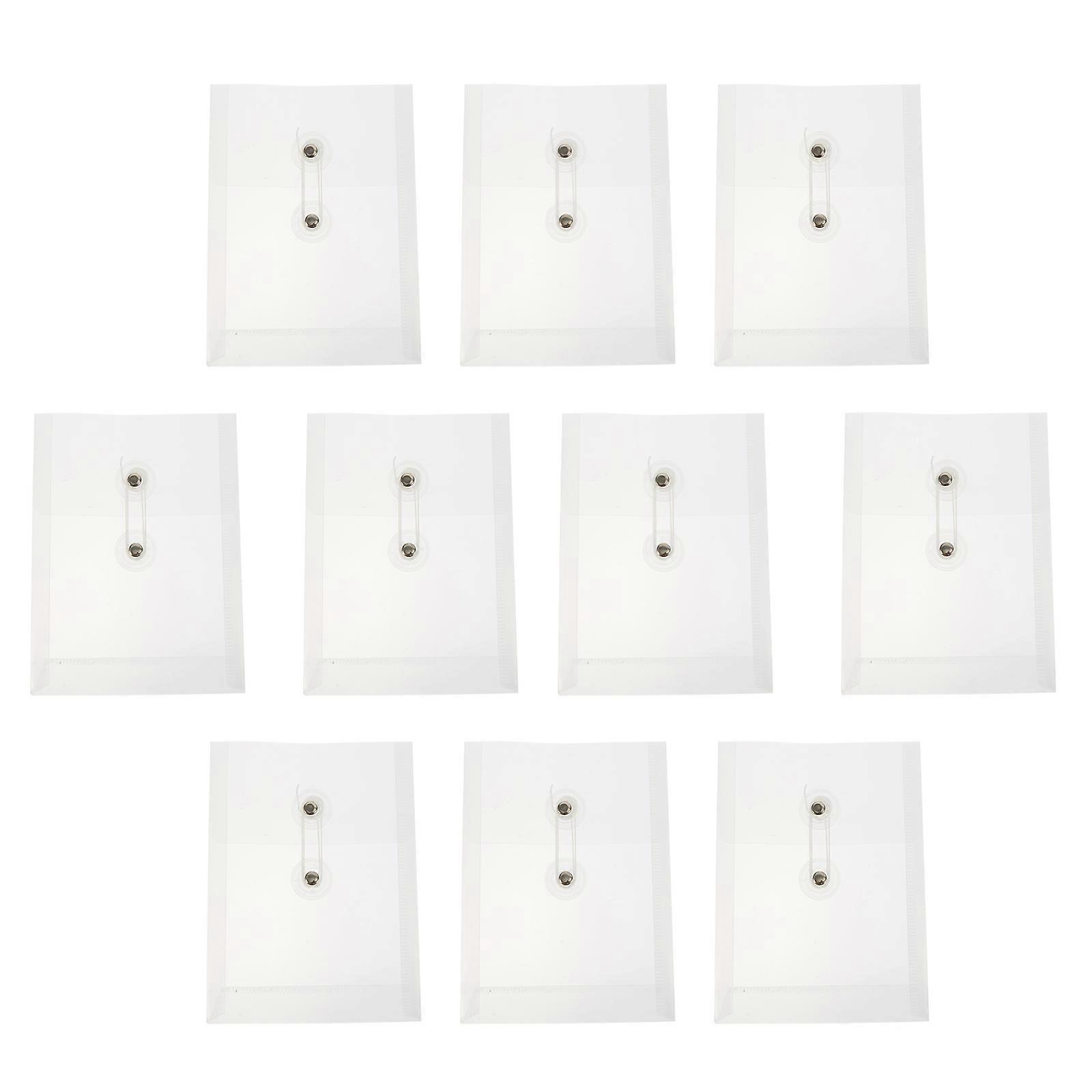 File Storage Pouches For And Cards Waterproof Design 15X11.5cm Simple And Stylish 10Pcs