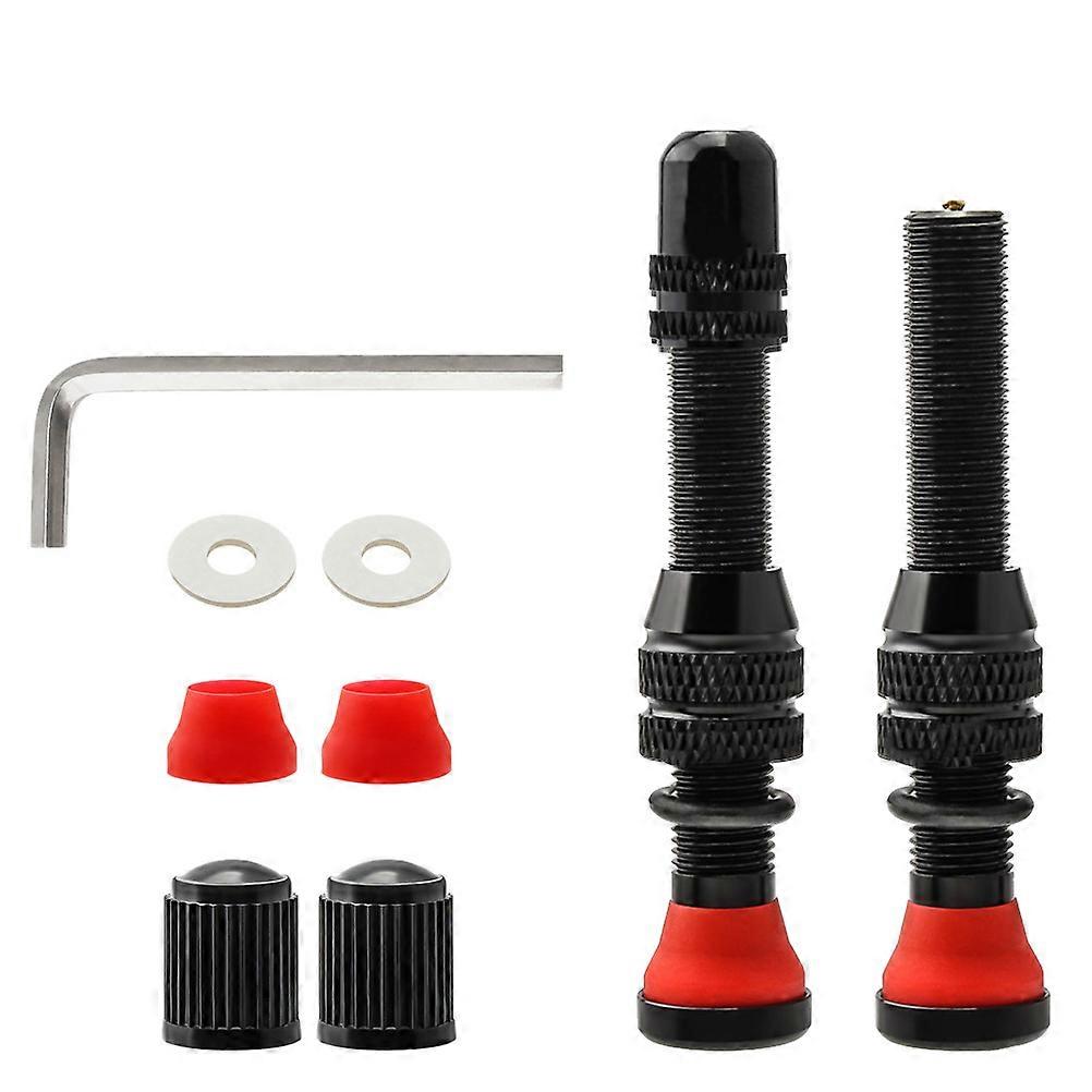 Tire Valve Core Tool 1 Set 9Pcs Aluminum Alloy For Cycling Compact Size Prevent Air Leakage