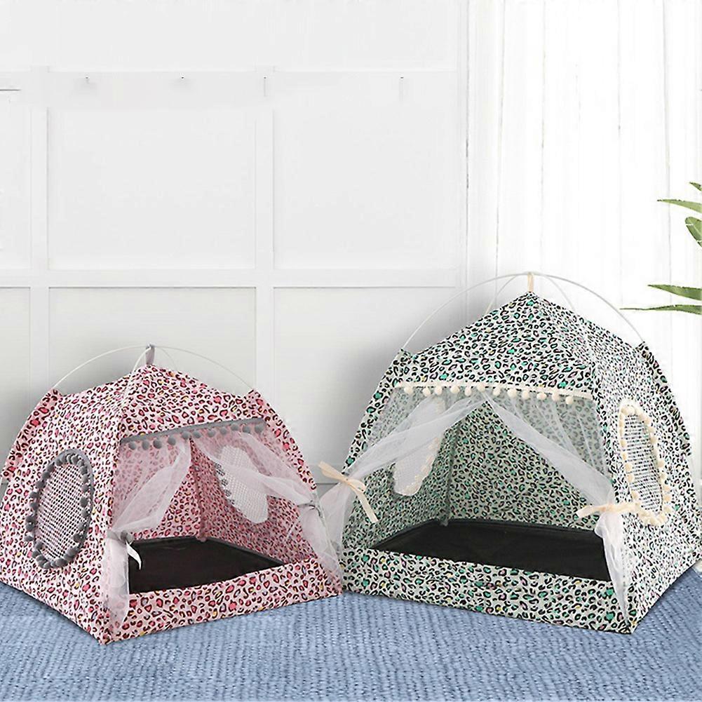 Portable Folding Pet Tent Dog Kennel Dog Fence for Cats Large Outdoor Cage Pet Playpen Pet Cooling Overlay Comfortable Bed
