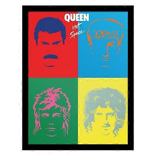 Queen Hot Space Framed Poster