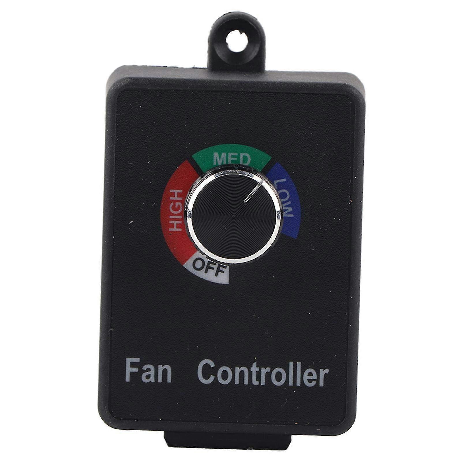 Variable Speed Dial Controller for 120V 3A Active Duct Fan - Adjustable Inline Hydroponics Fan Control System
