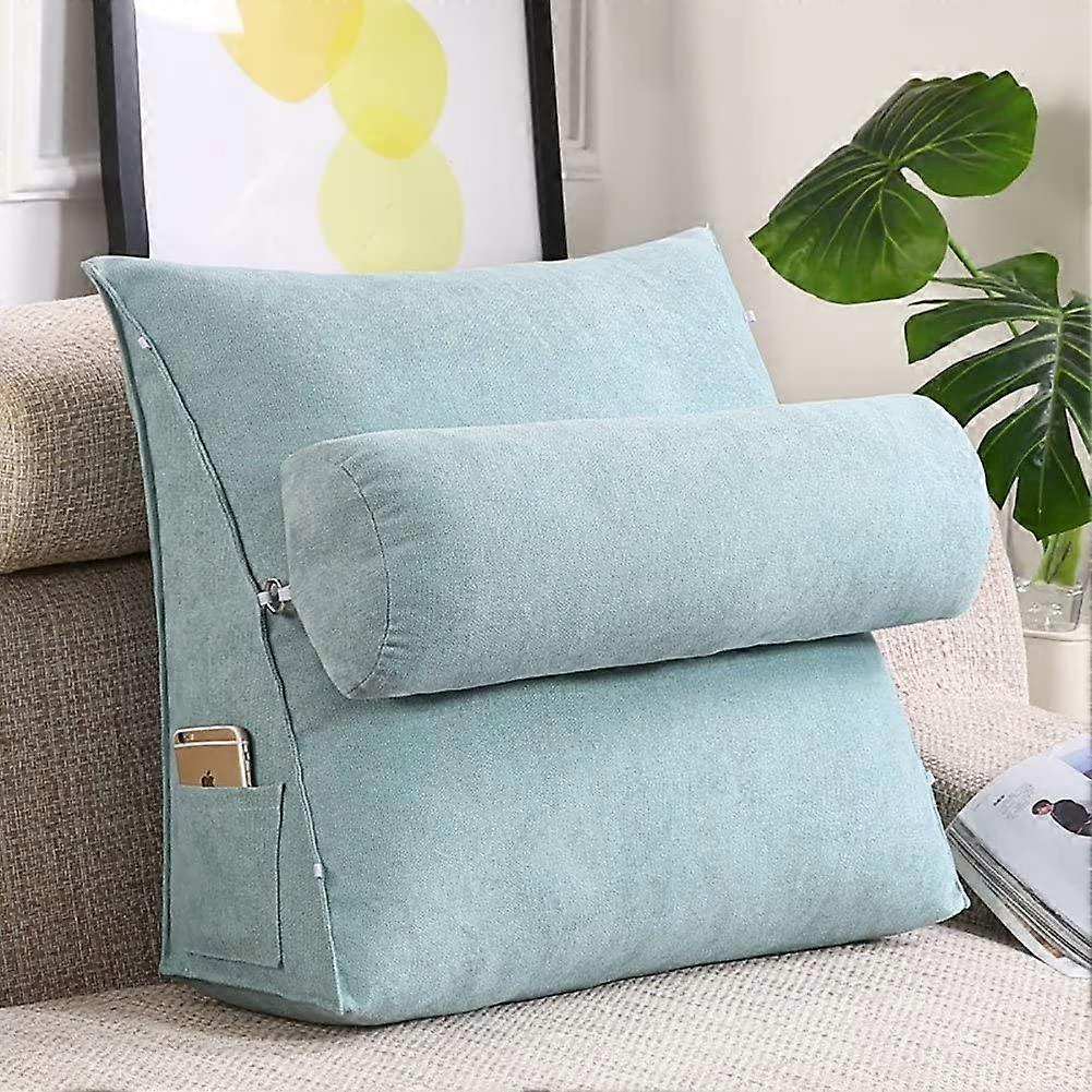 Adjustable Triangle Pillow Wedge Set with High-Quality Half Moon Neck Pillow for Orthopedic Support and Comfort