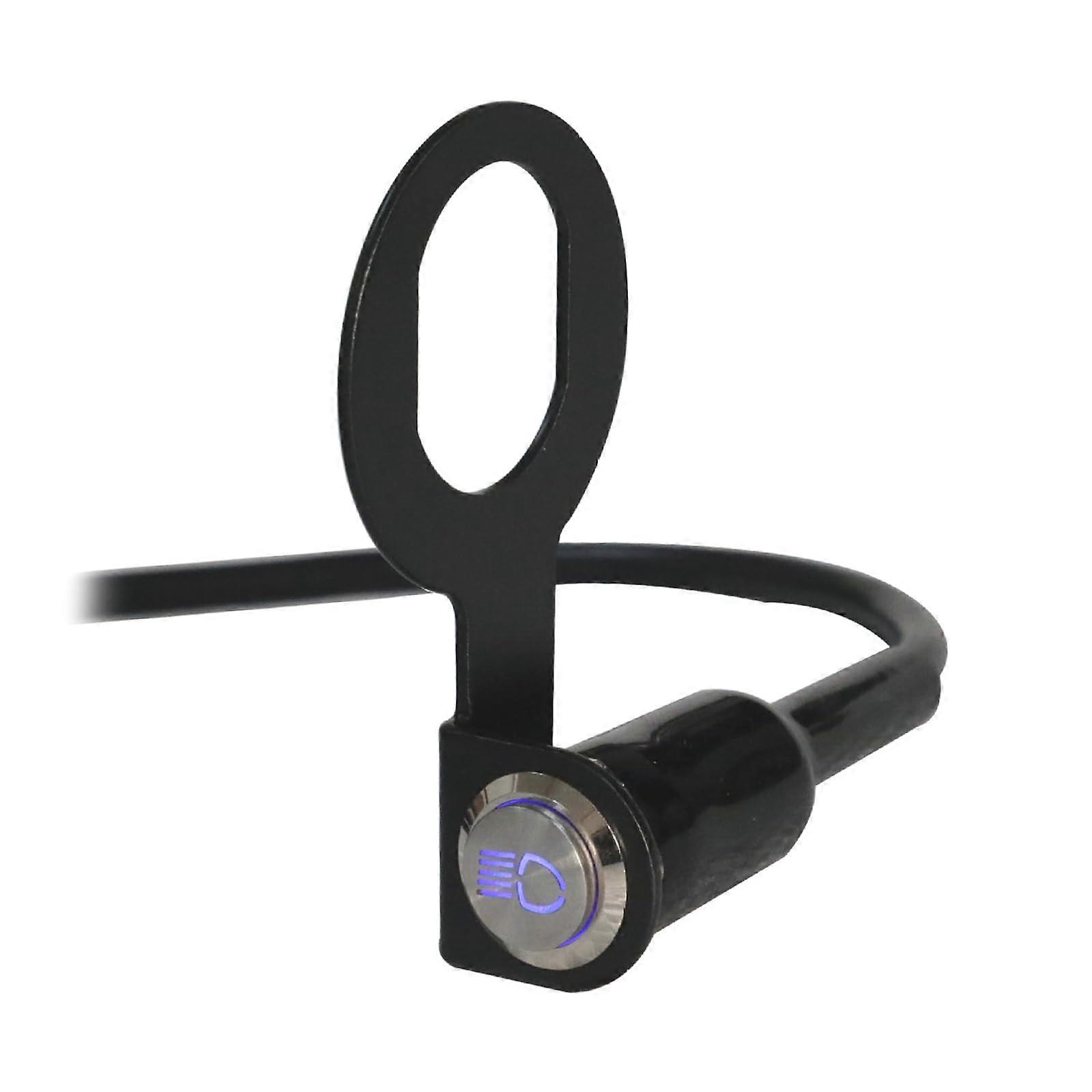 Waterproof motorcycle handlebar switch, button, adjustable mounting for lights, horn, and starter control, easy to operate.