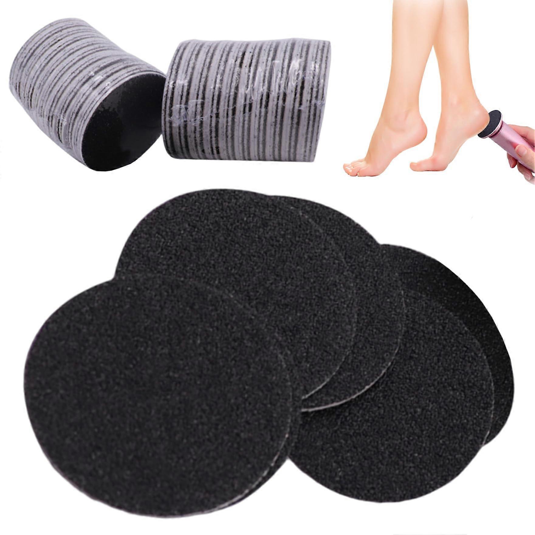 Foot Files Replaceable Sandpaper Discs 1.65 Inch Compatible with Electric Callus Remover Pack of 60 for Dead Skin Removal