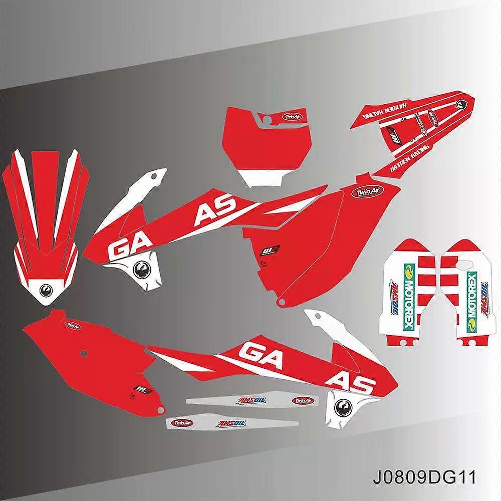 For GASGAS GAS GAS MC 85 MC85 2021 2022 2023 2024 Graphics Decals Stickers Motorcycle Background Custom Number Name