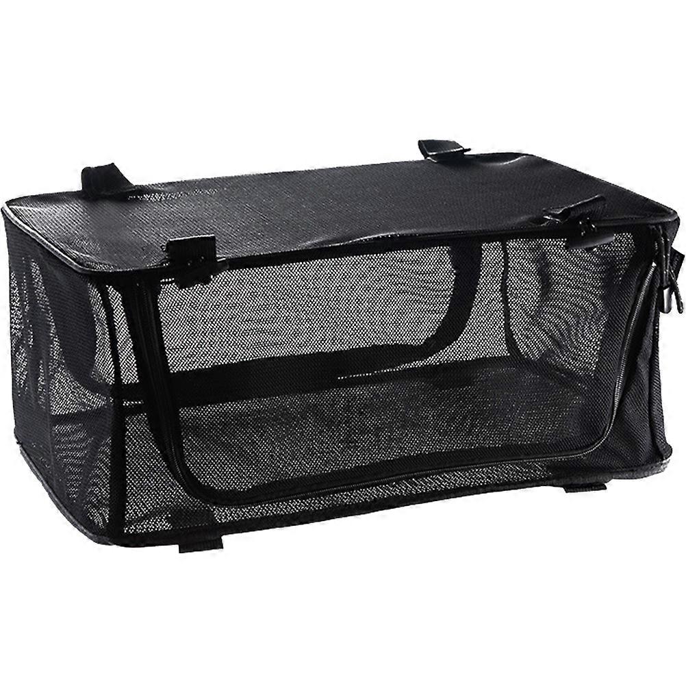 Collapsible Outdoor Utensil Storage Bag with Durable Mesh Design and Zipper for Camping and Kitchen Use