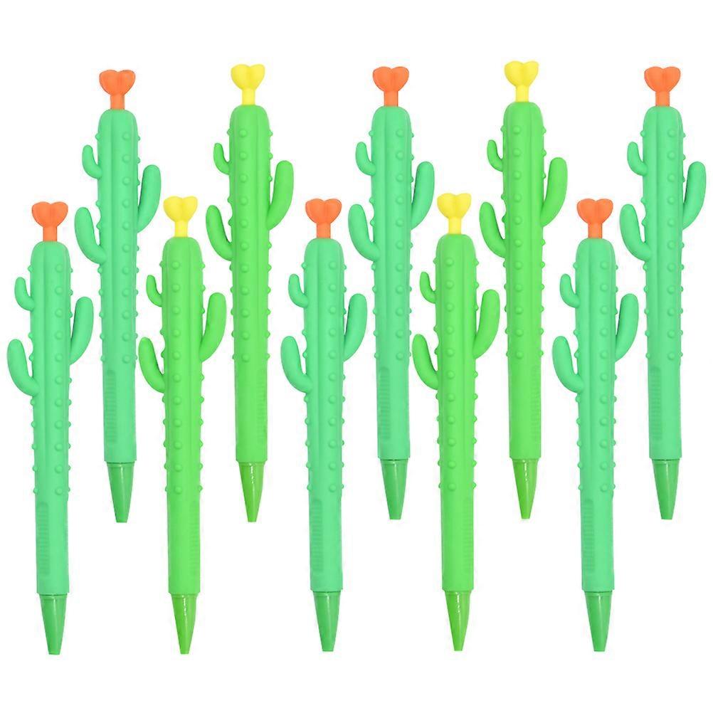 a polished product description based on the title you provided:
**10 Pcs Cactus Shaped Mechanical Pencils – Cute Plastic Sketch Pencils for