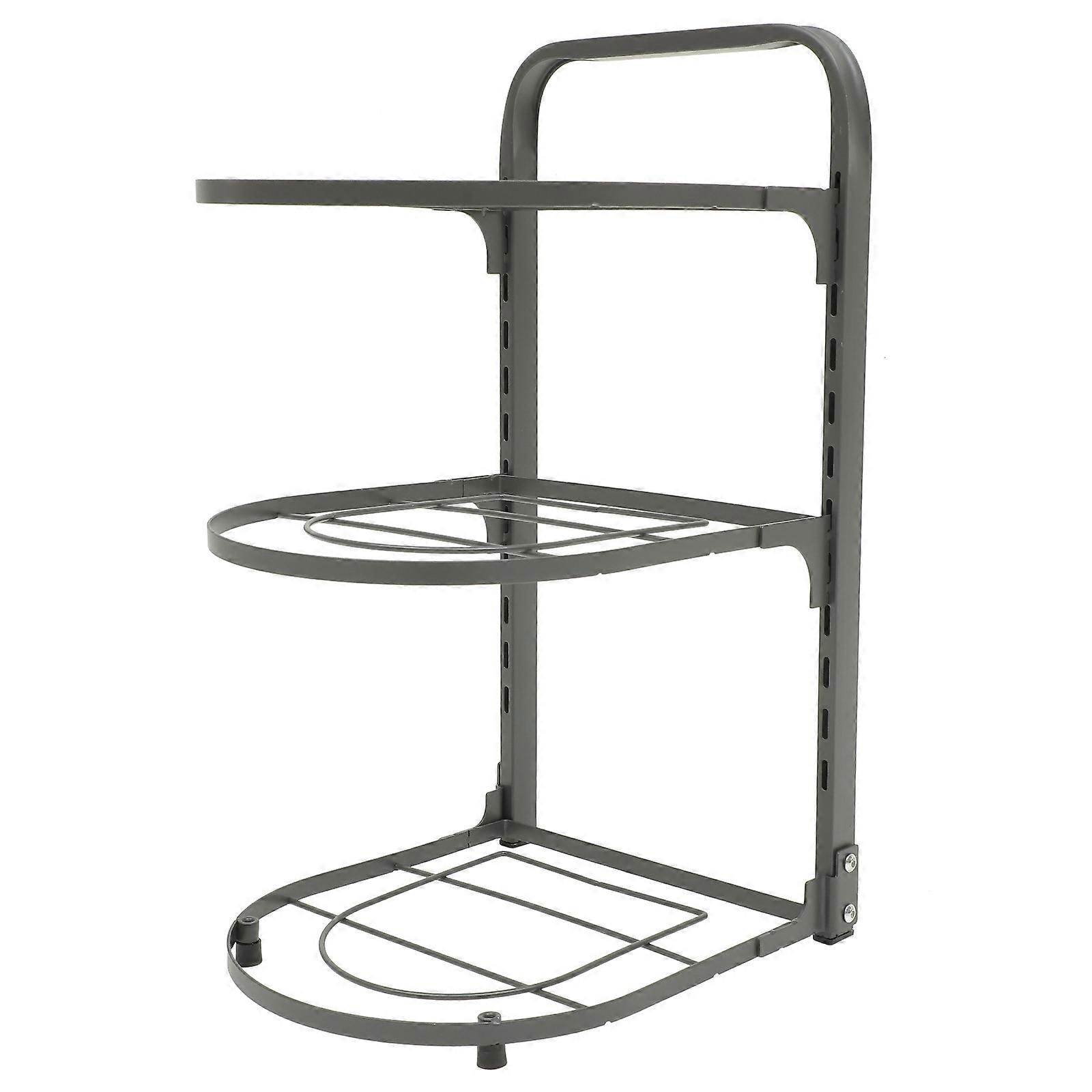 Space-Saving Round Pan Organizer For Kitchen Use With Foldable Features And Multipurpose Storage 1Pack