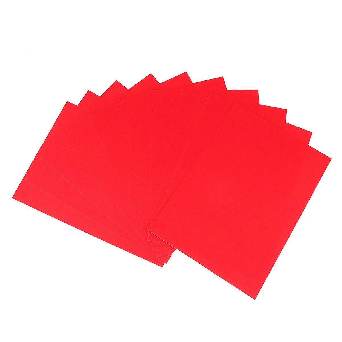10pcs A4 Glitter Cardstock for DIY Craftwork Scrapbook Tool in Red Color