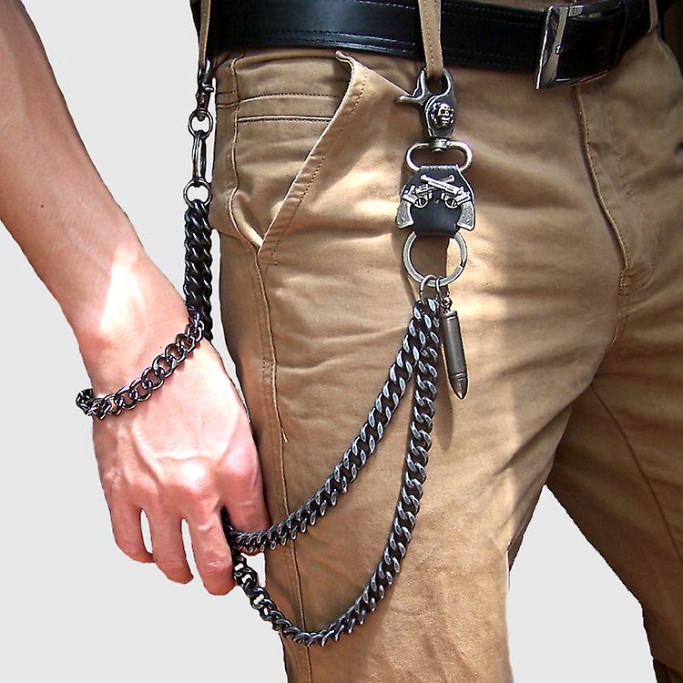Men's Skull Pants Keychain