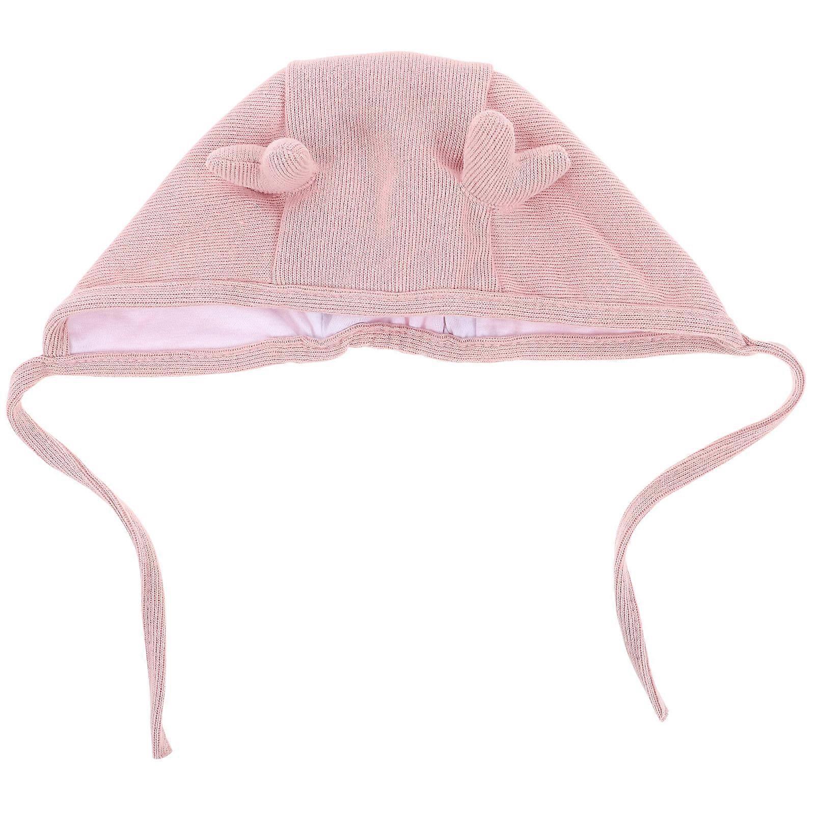 Soft Lightweight Knitted Beanie Hat for Boys – Warm Winter Cap in Pink for Comfortable Wear