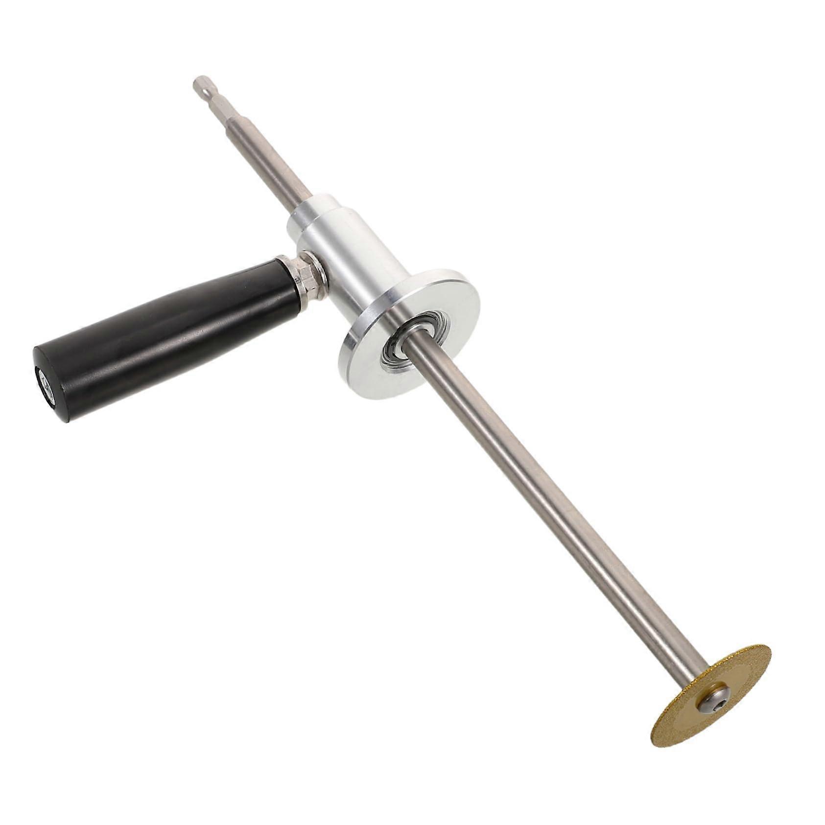 Precise inner pipe cutting tool with ergonomic handle and adjustable cutting depth gauge for PVC, lightweight and portable for DIY enthusiasts.