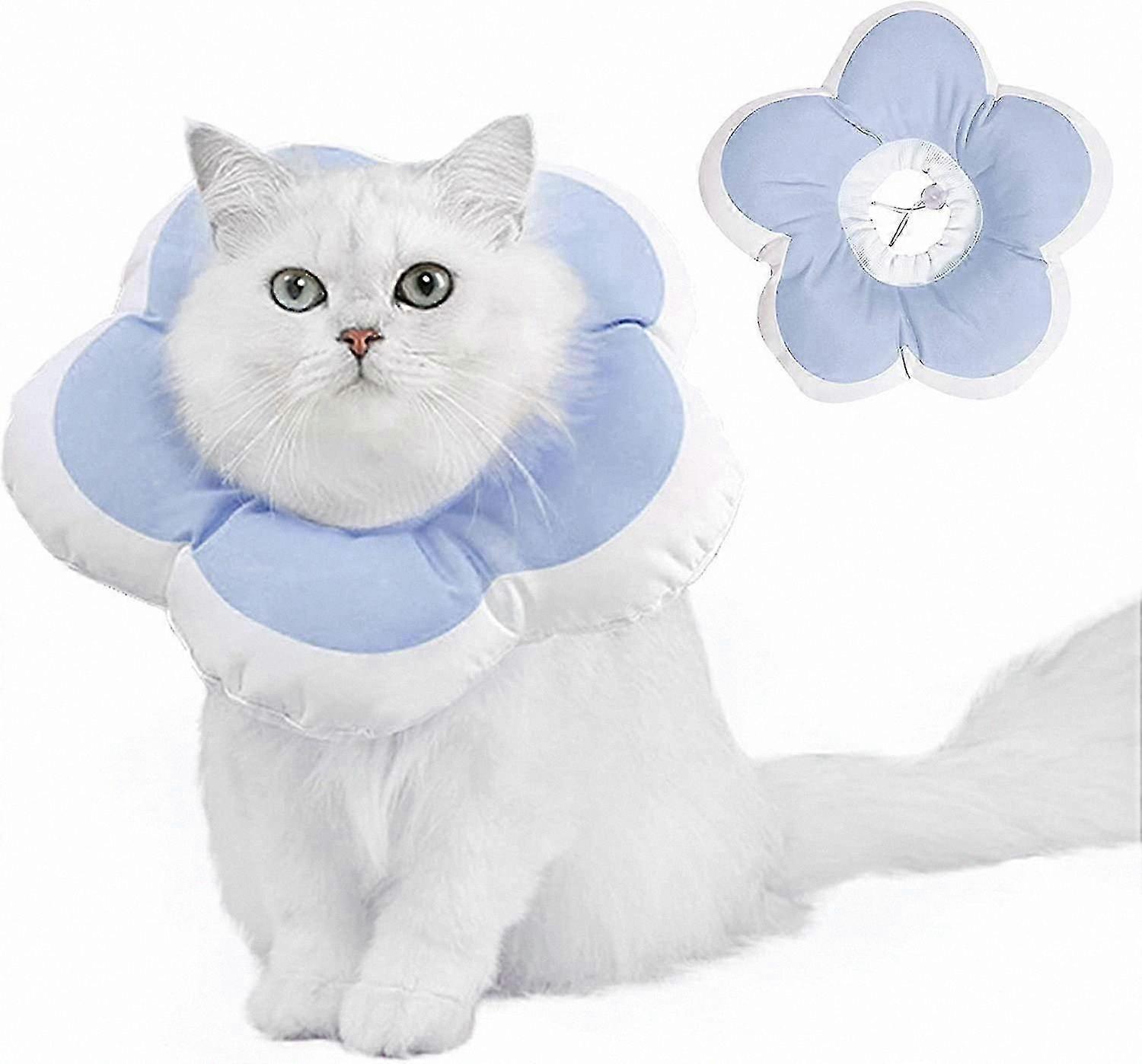 Soft Adjustable Pet Recovery Cone for Wound Healing After Surgery, Comfortable Protective Collar for Cats and Dogs