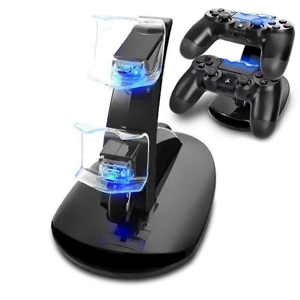 Controller Charger Dock LED Dual USB PS4 Charging Stand Station Cradle for Sony Playstation 4 PS4 fo
