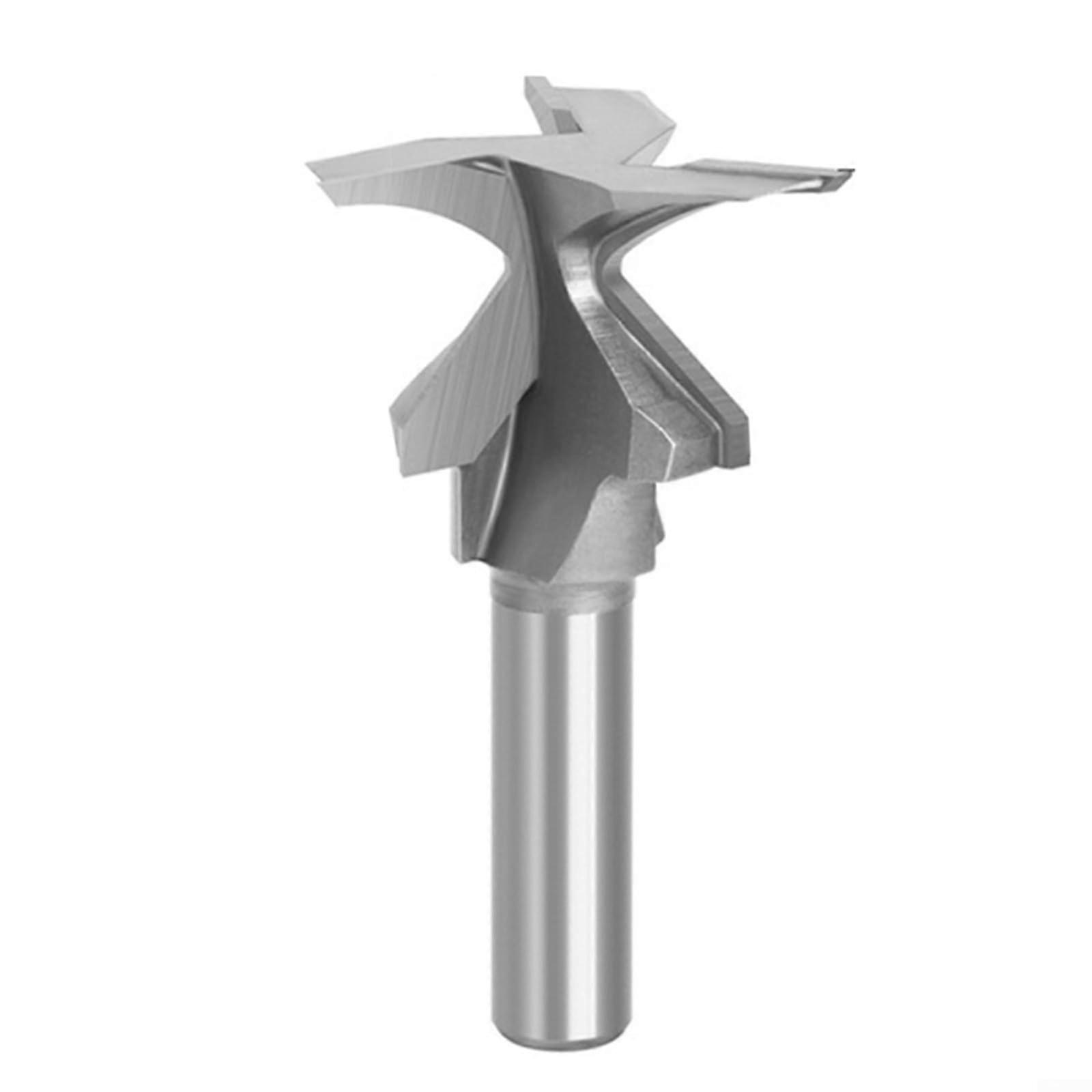 Rounded Router Bit 1/2 Shank Woodworking Router Bit Round Router Bit Edge Milling Cutter for Woodworking Router Bit R18/R30/R50 Bits (R18)