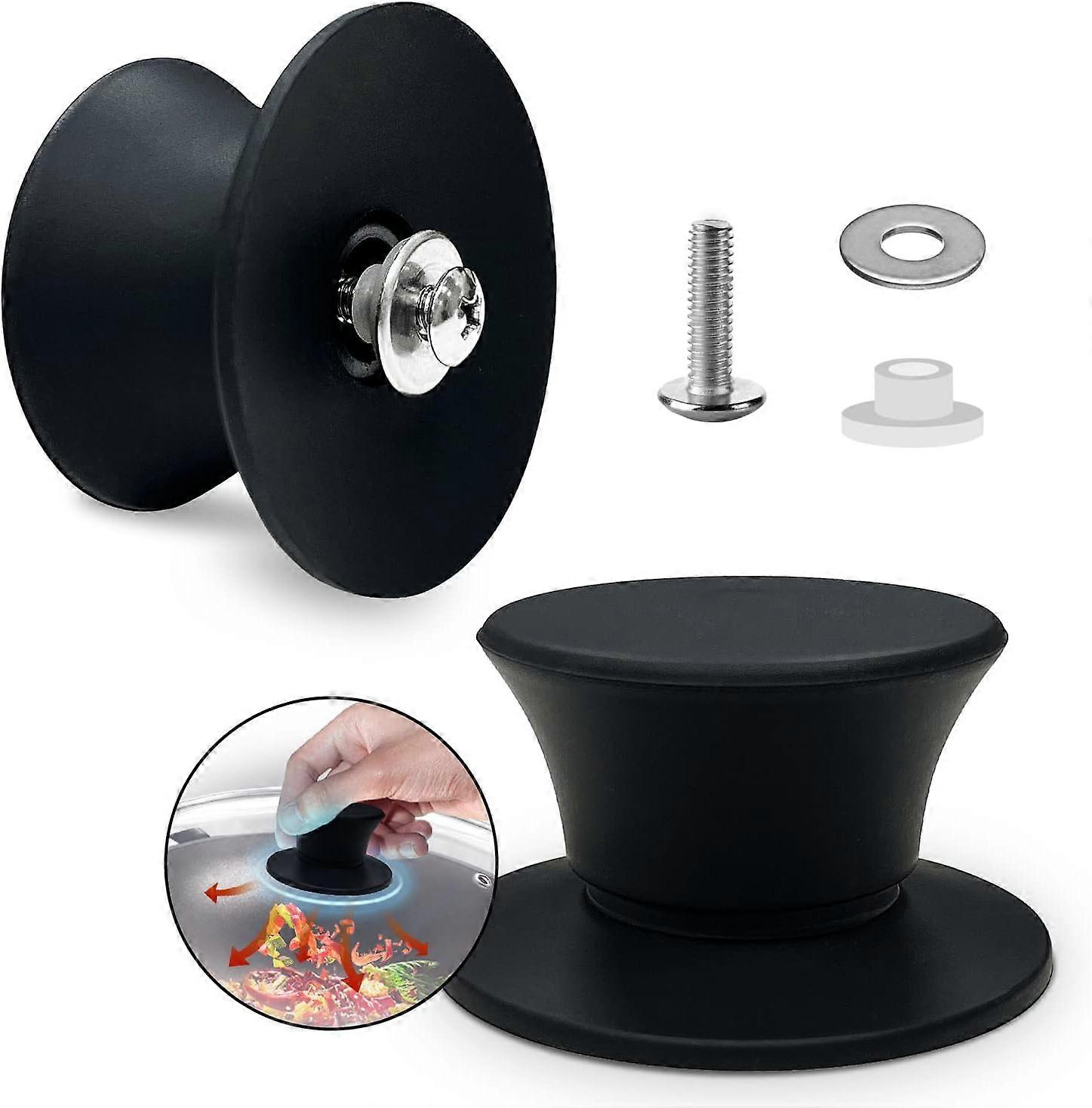(Pack of 2) Universal Pot Lid Replacement Knobs, Silicone Pot Lid